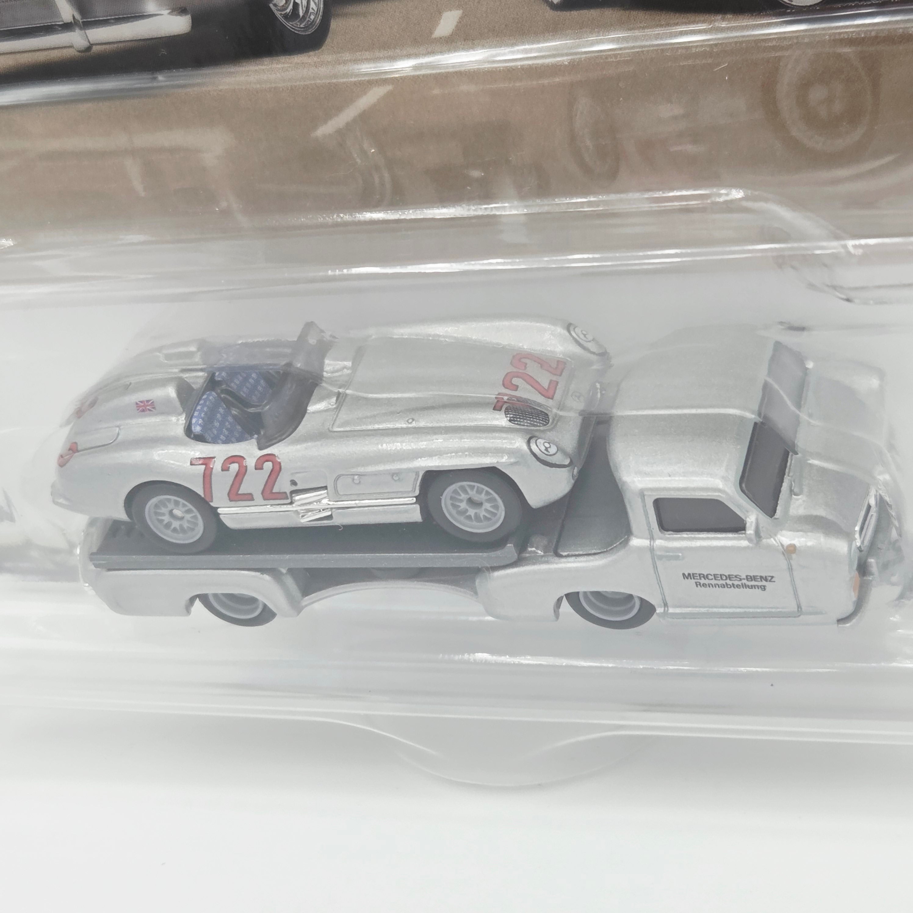 Hot Wheels Team Transport - Mercedes-Benz 300 SLR & Renntransporter Truck (2026 Team Transport Mix 1 K, Car Culture)