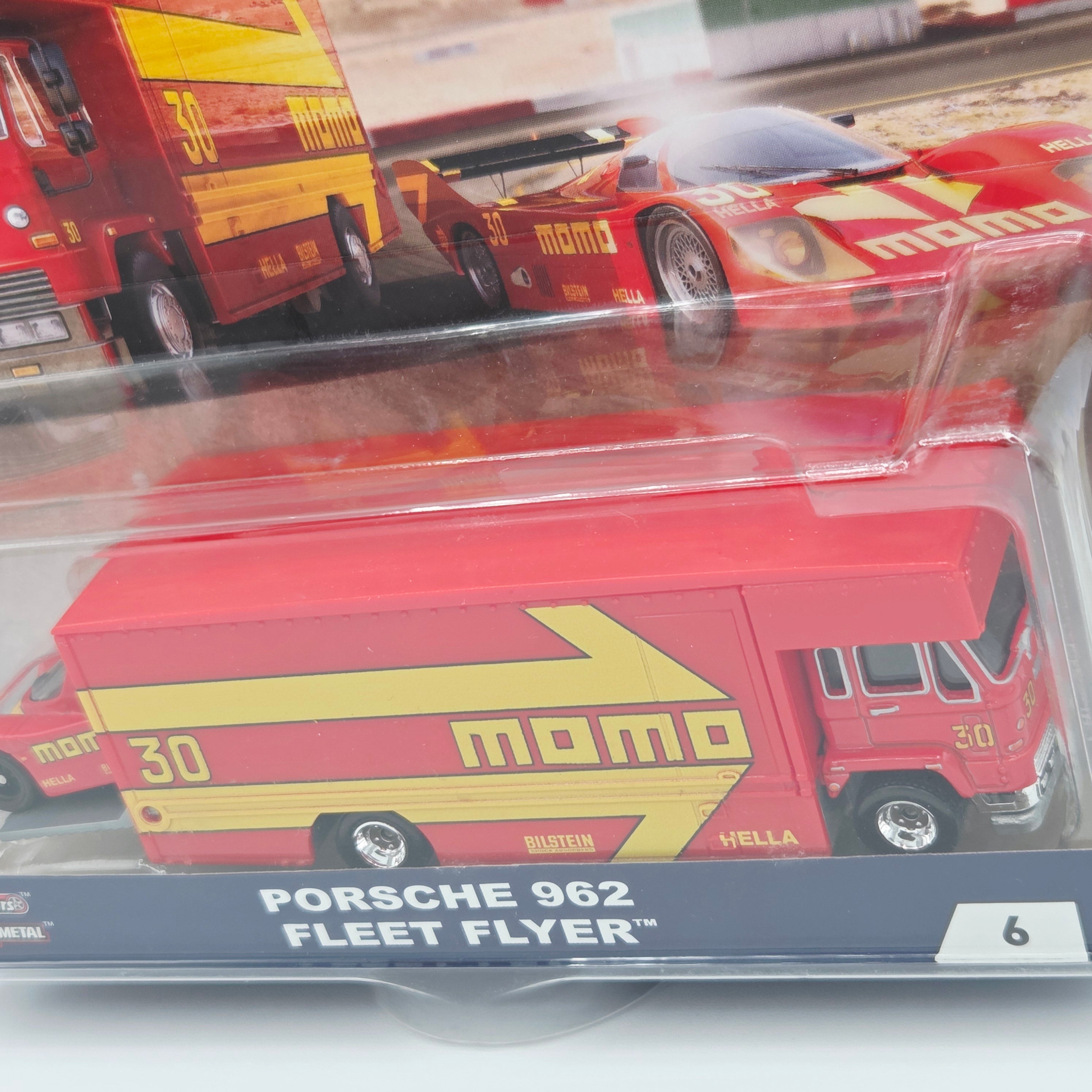 Hot Wheels Team Transport - Porsche 962 & HW Fleet Flyer Truck (2023 Car Culture)