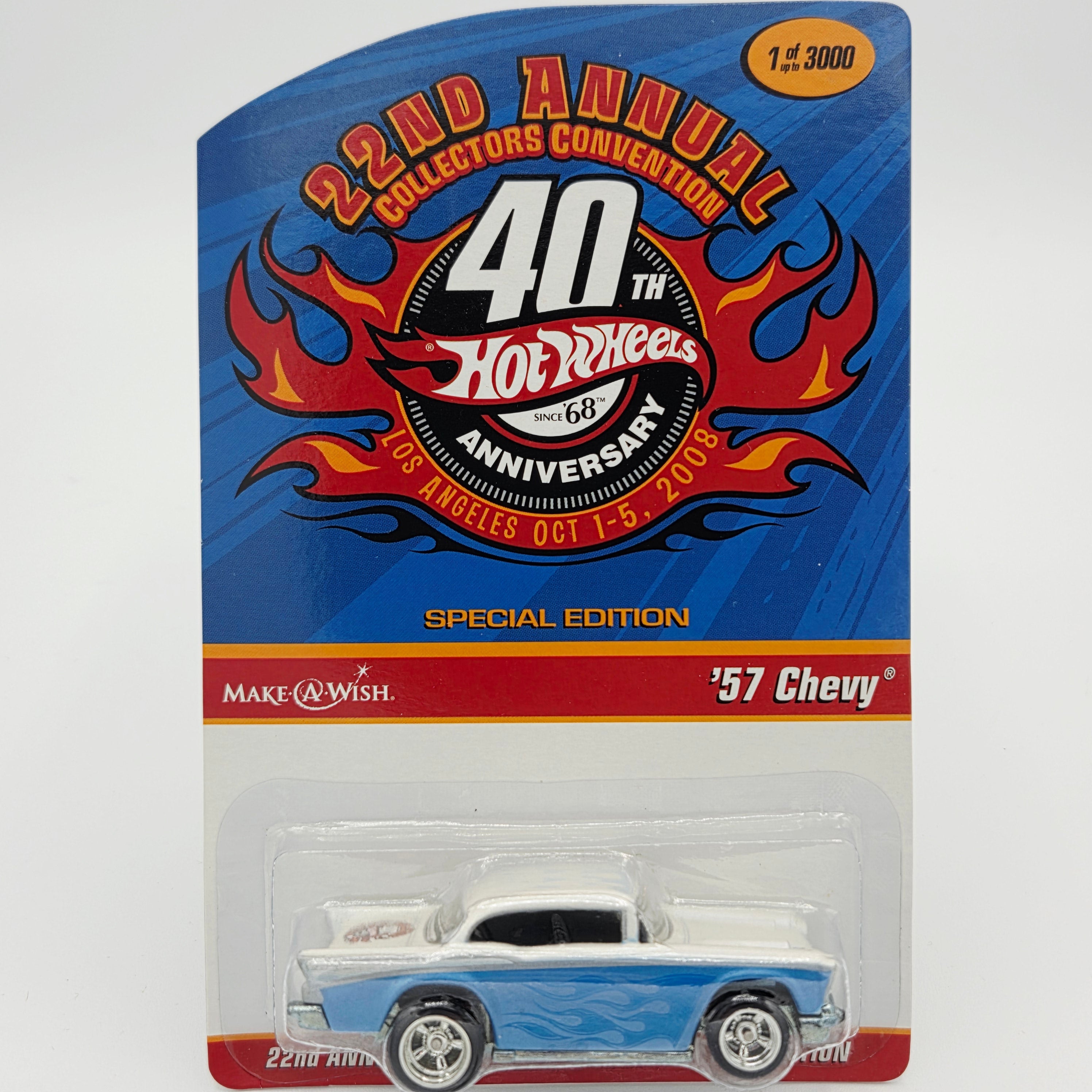 Hot Wheels '57 Chevy Bel Air - 22nd Hot Wheels Collectors Convention (2008 Make-a-Wish Foundation)