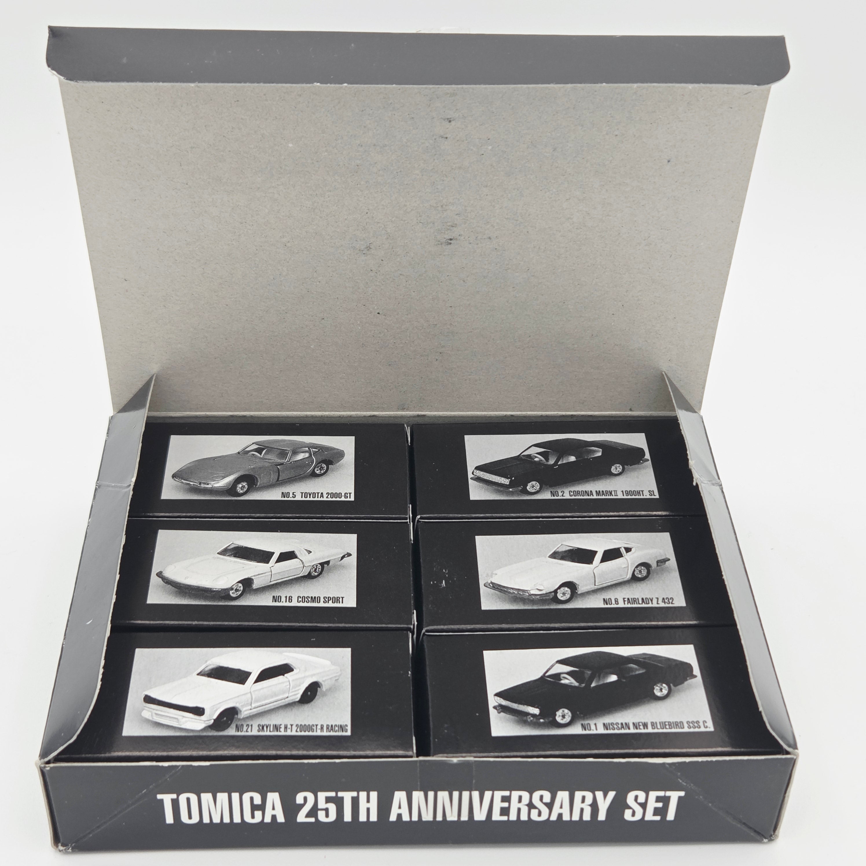 Tomica - 25th Anniversary Box Set of 6 Cars - Nissan, Toyota