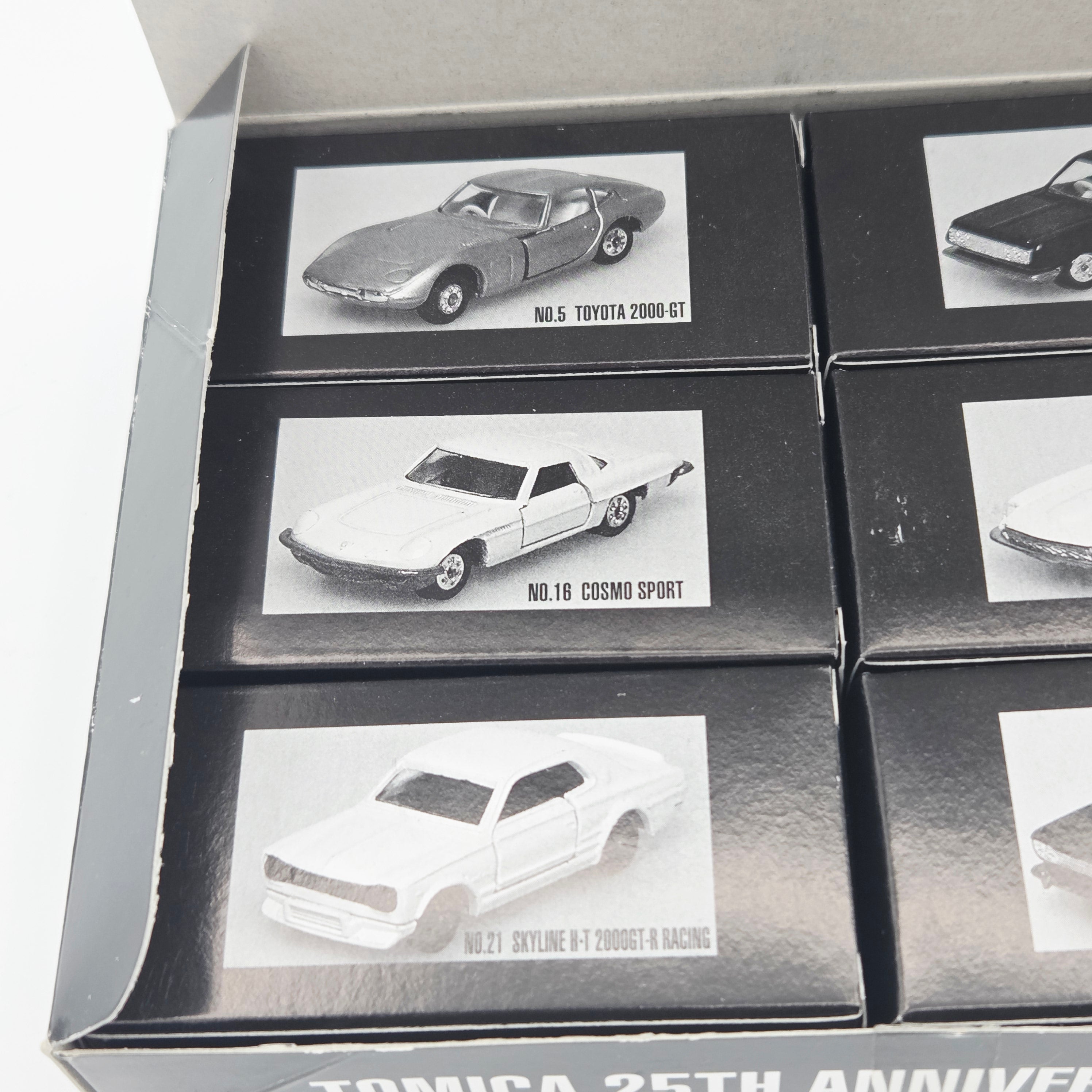 Tomica - 25th Anniversary Box Set of 6 Cars - Nissan, Toyota