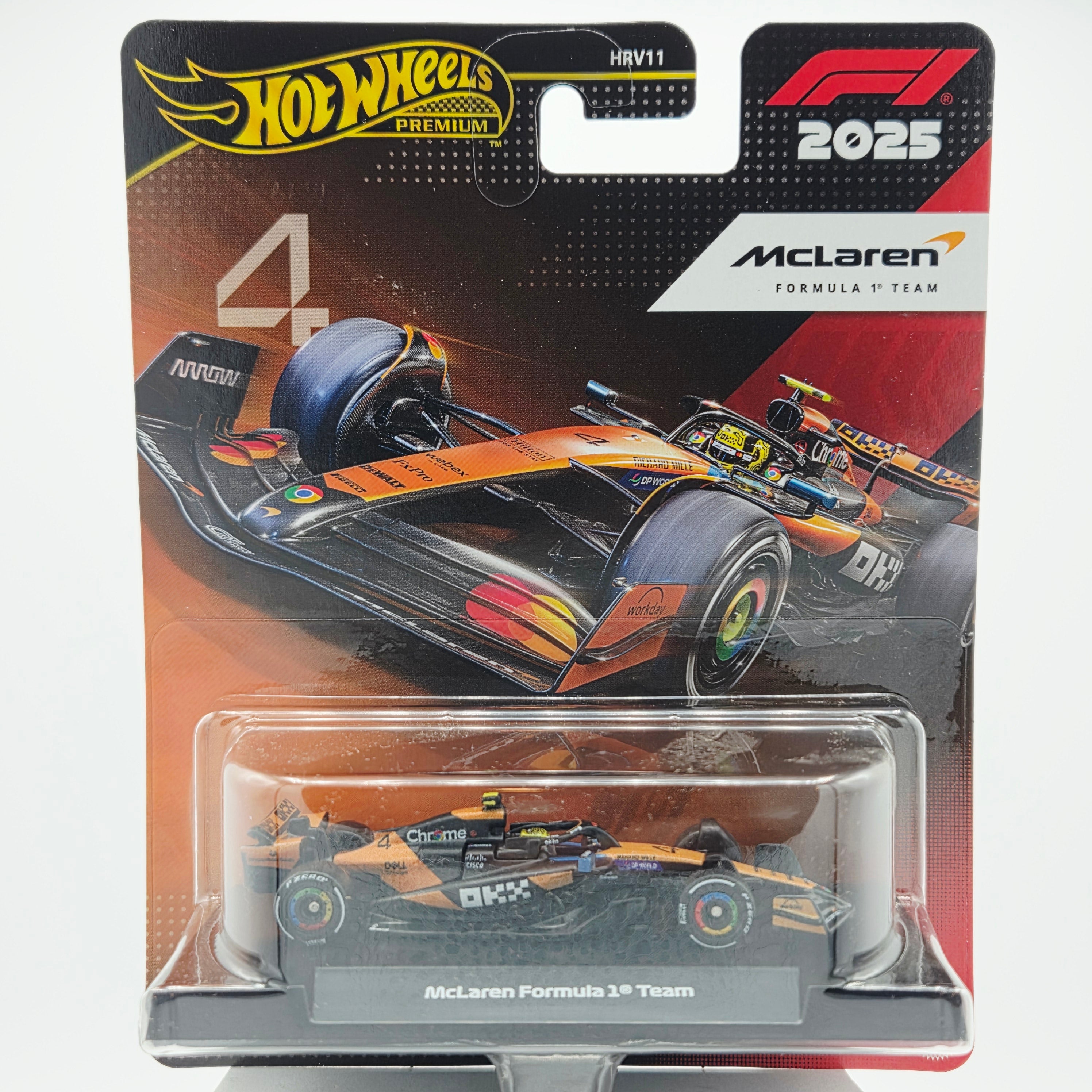 F1 1/18 minichamps Hotwheels 4台セット！ Hot Wheels McClaren F1 Team 2025 #4 Lando Norris (2026 Premium Formula