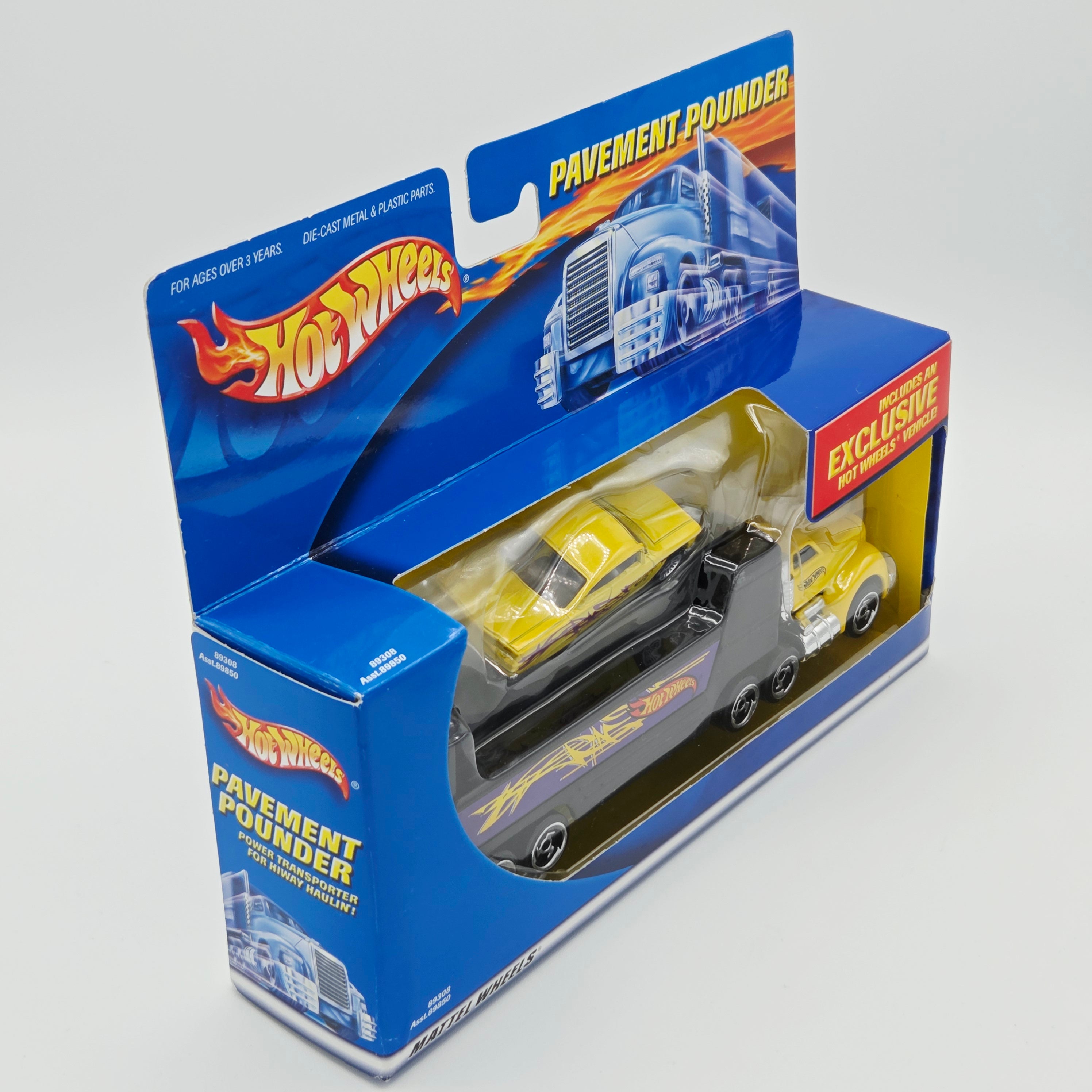 Hot Wheels Exclusive '59 Chevrolet Impala w/ Semi Truck (2000 Pavement Pounders)
