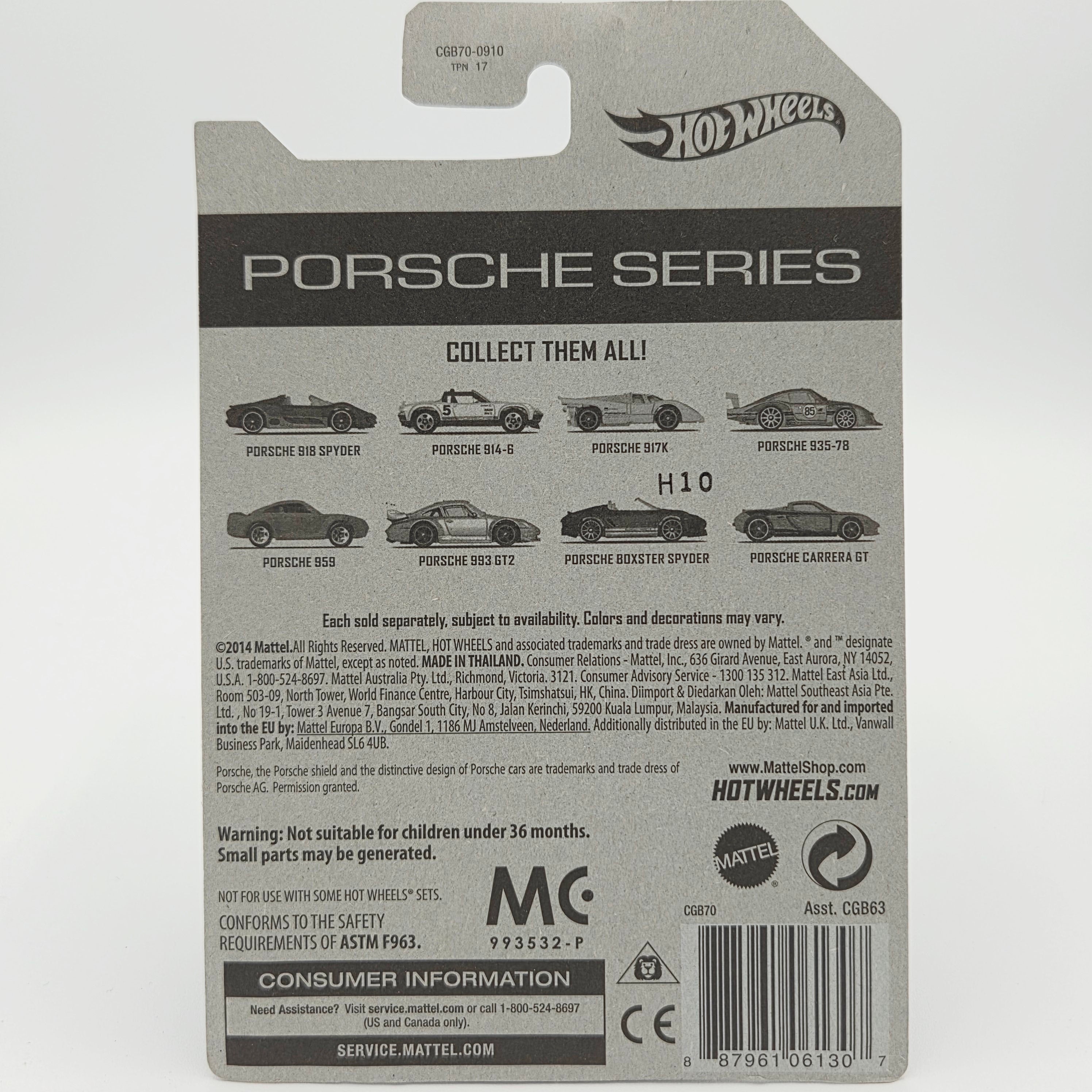 Hot Wheels Porsche Boxster Spyder (2014 HW Special Basic - Porsche)
