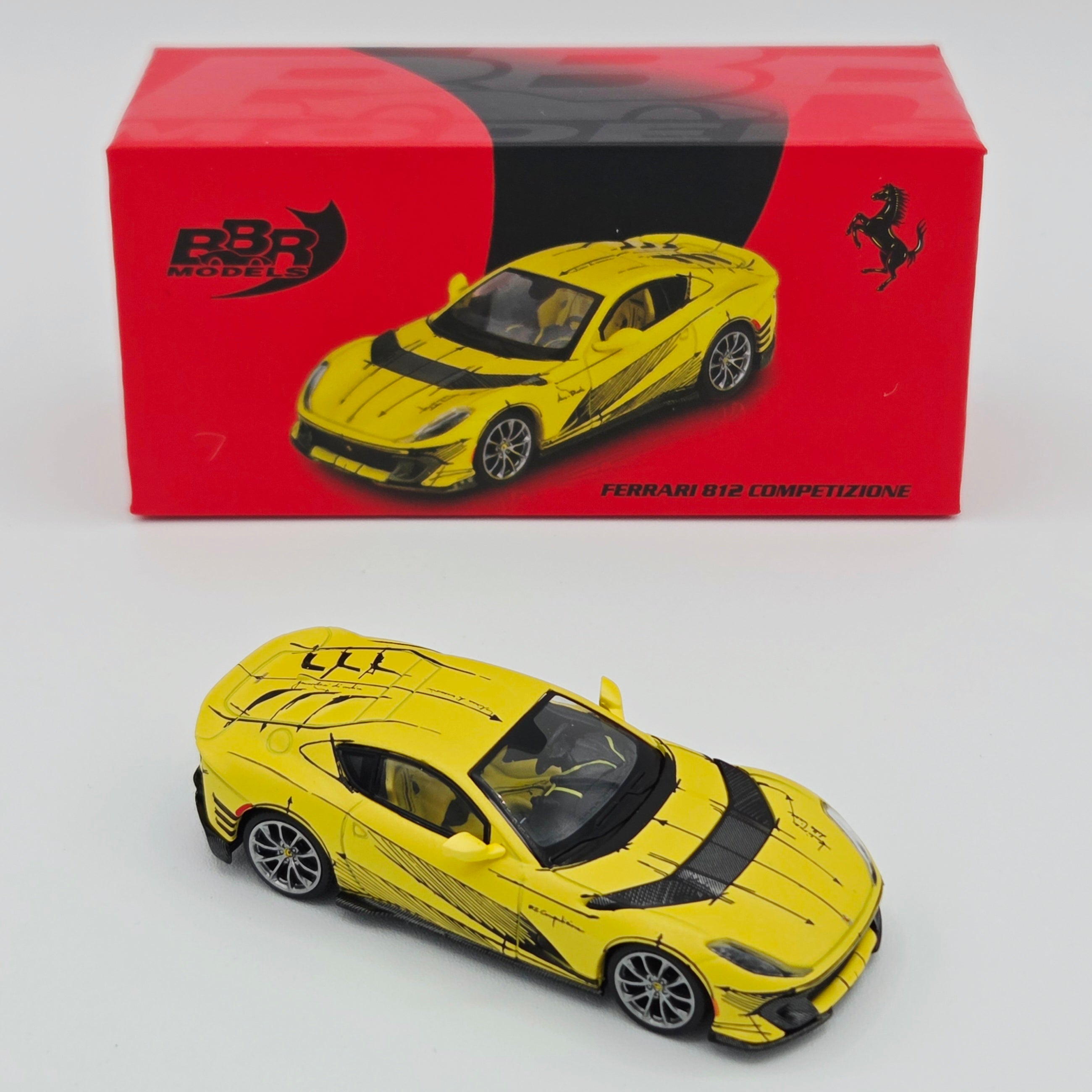 BBR Models Ferrari 812 Competizone Tailor Made - 1:64, Matte Yellow (2026 Limited Edition)