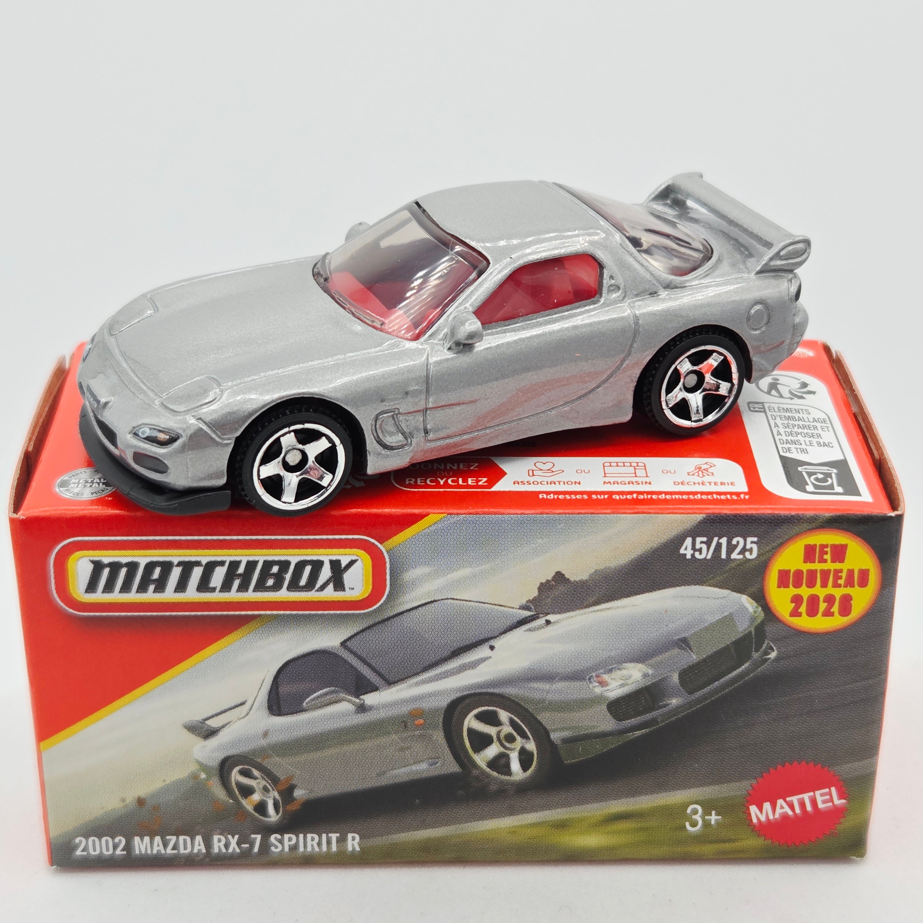 Matchbox '02 Mazda RX-7 Spirit R (2026 Mix 6 F Basic - Power Grabs)