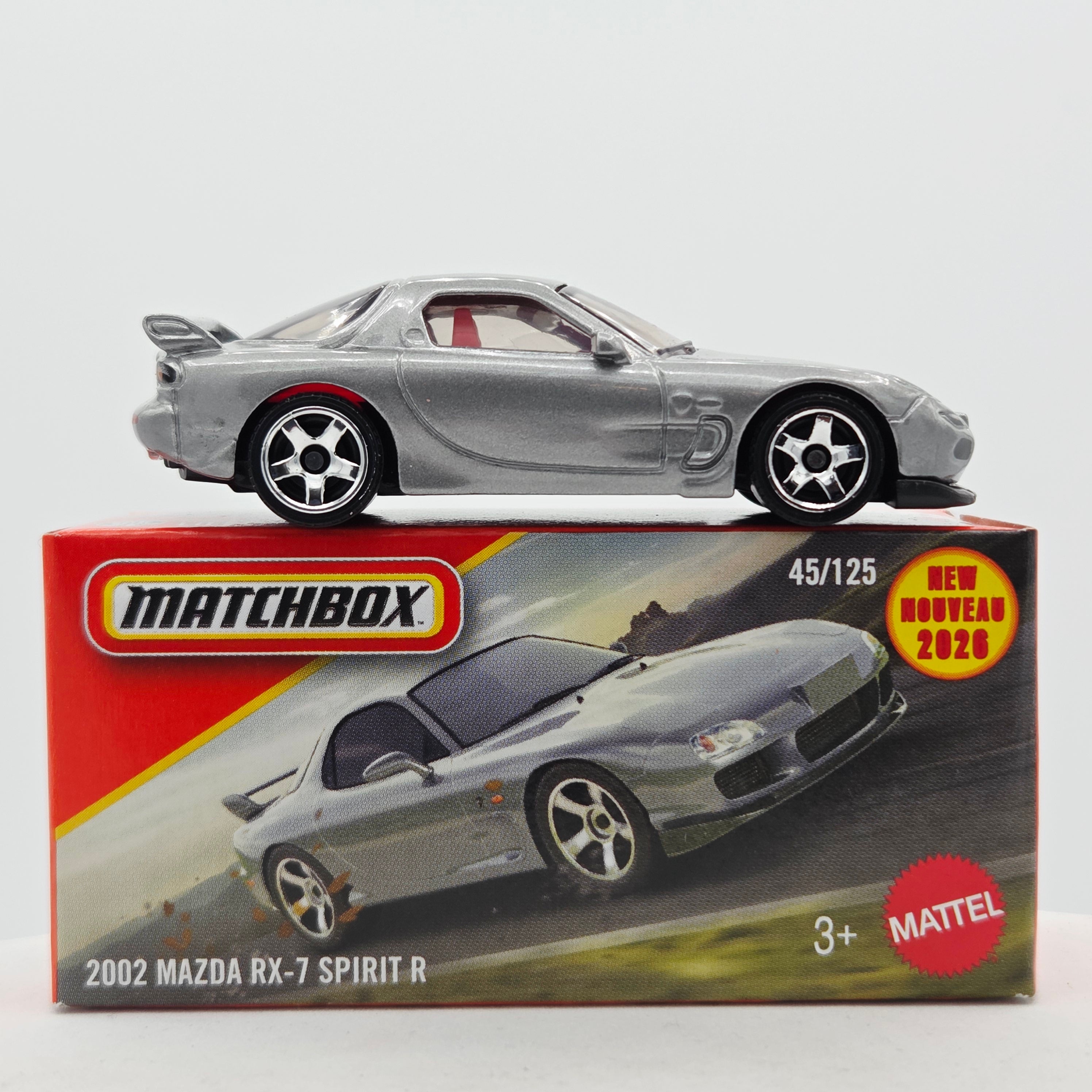 Matchbox '02 Mazda RX-7 Spirit R (2026 Mix 6 F Basic - Power Grabs)