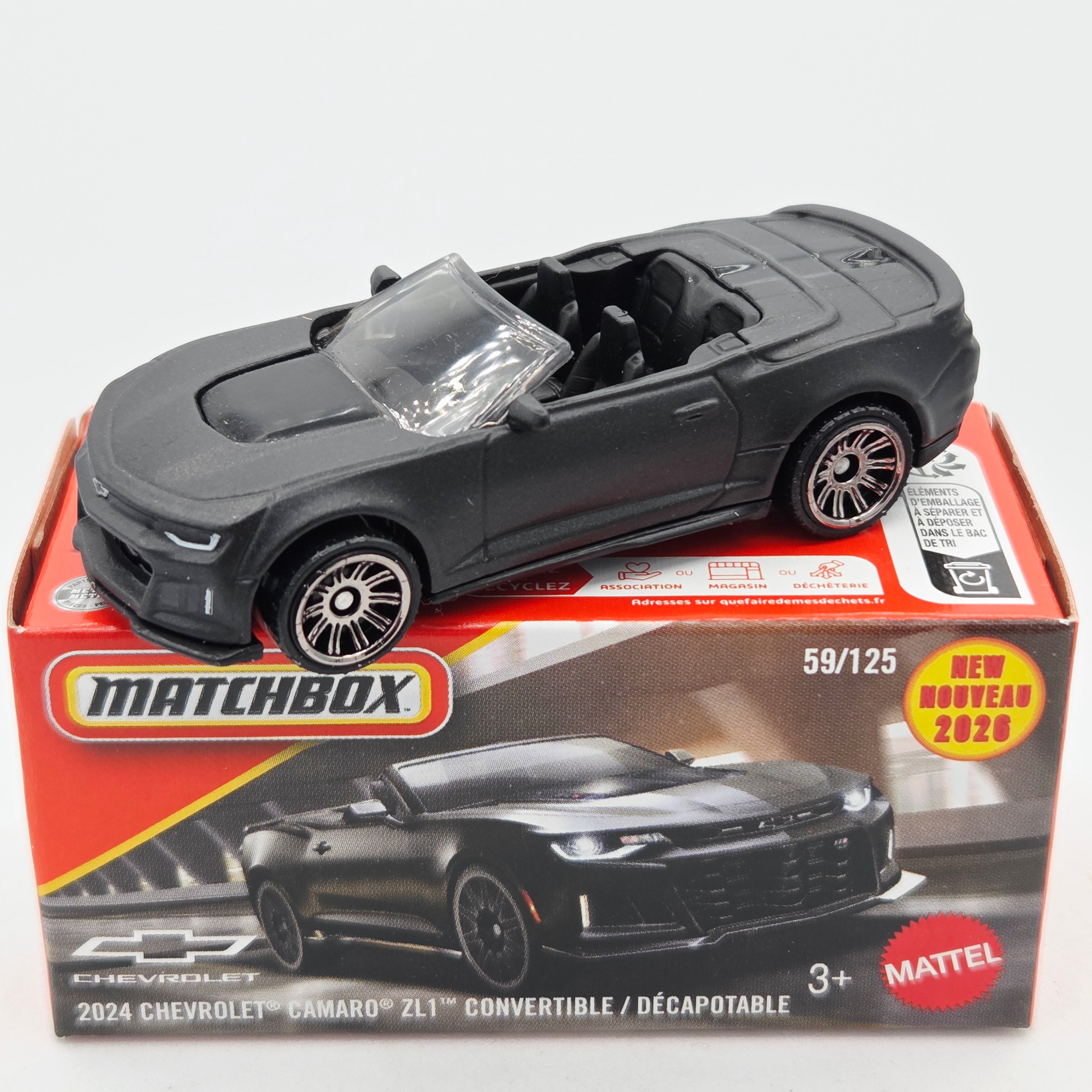 Matchbox '24 Chevrolet Camaro ZL1 Convertible (2026 Mix 6 F Basic - Power Grabs)