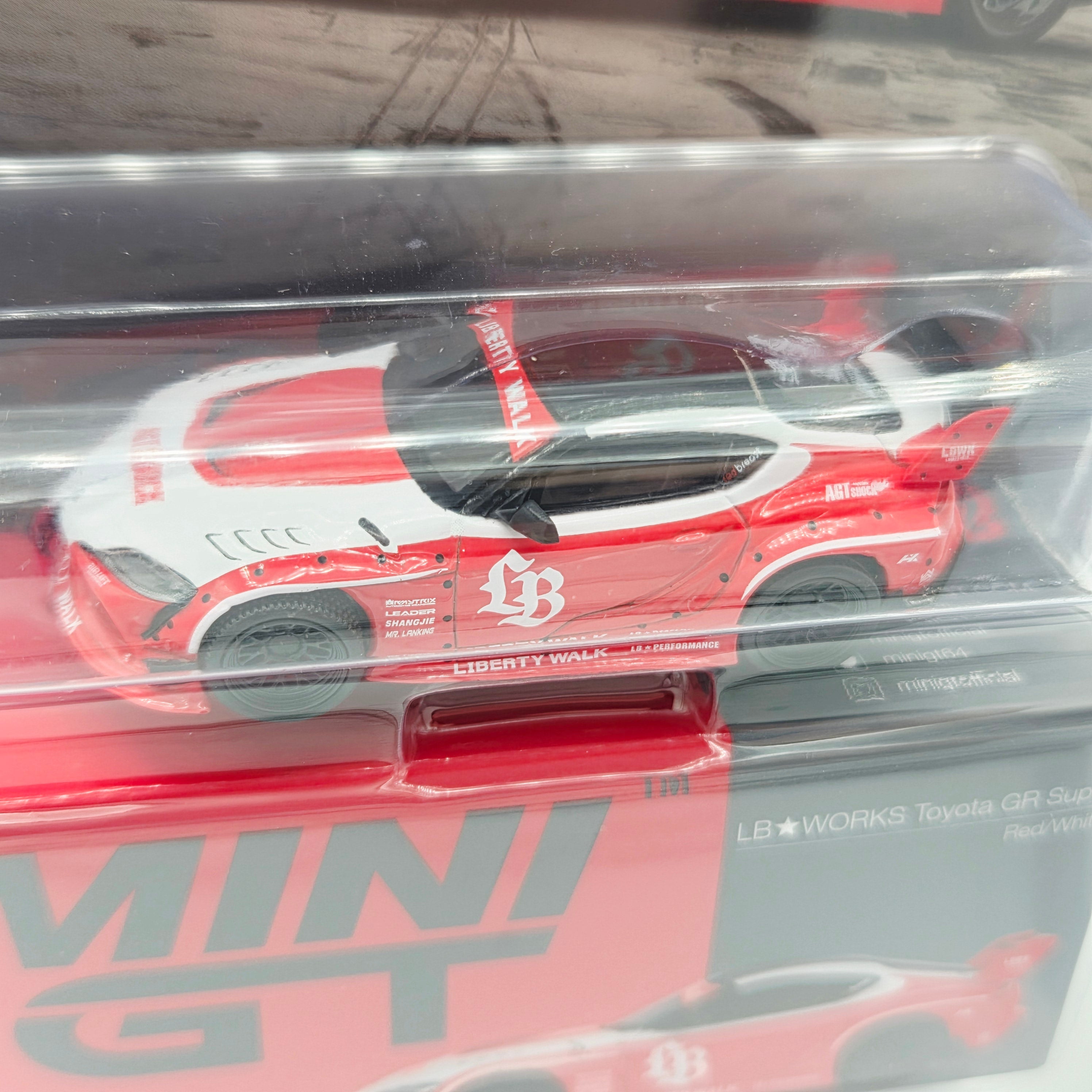 Mini GT Toyota GR Supra LB-Works - 1:64, Red/White (2026 Limited Editi