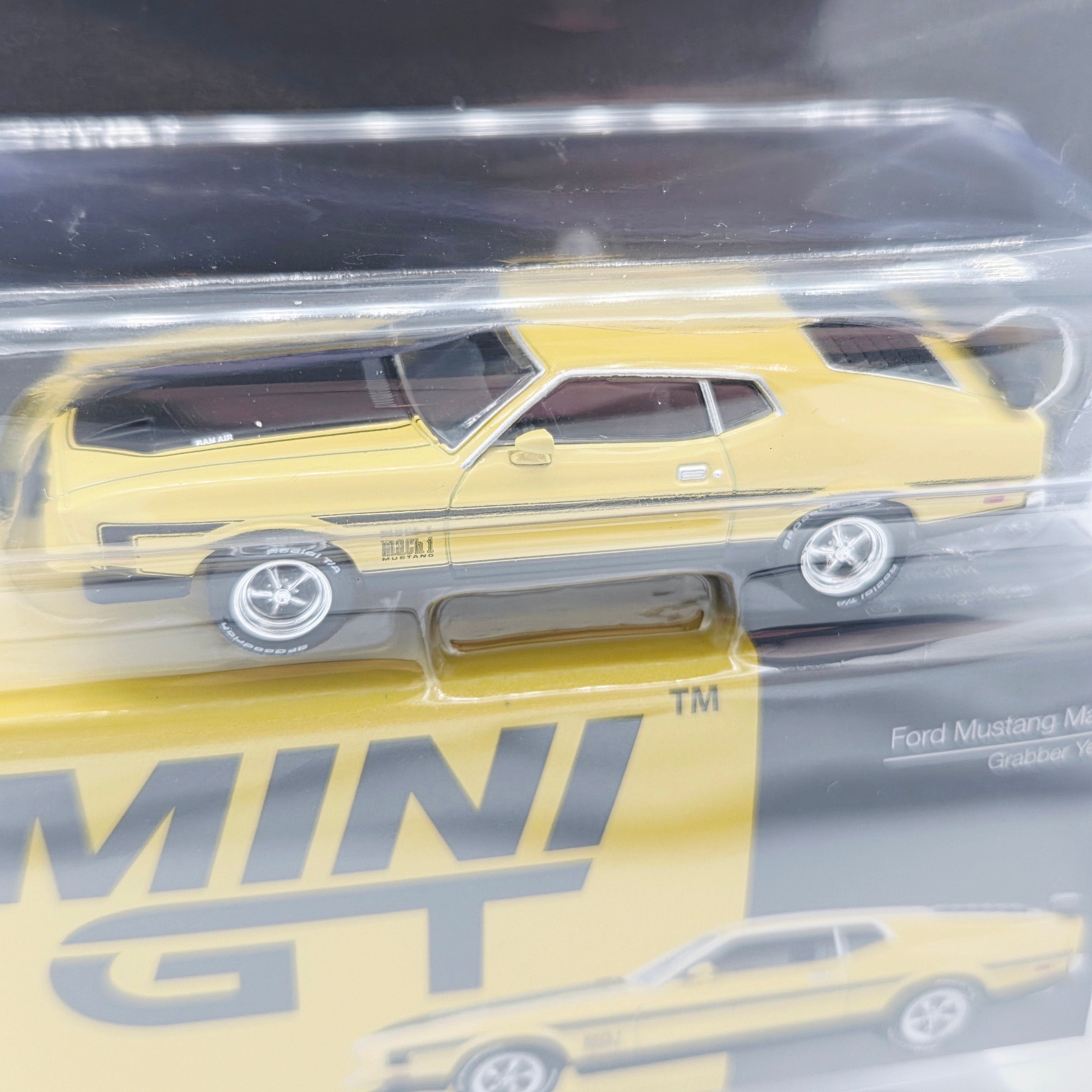 Mini GT '71 Ford Mustang Mach 1 - 1:64, Grabber Yellow (2026 MiJo Excl