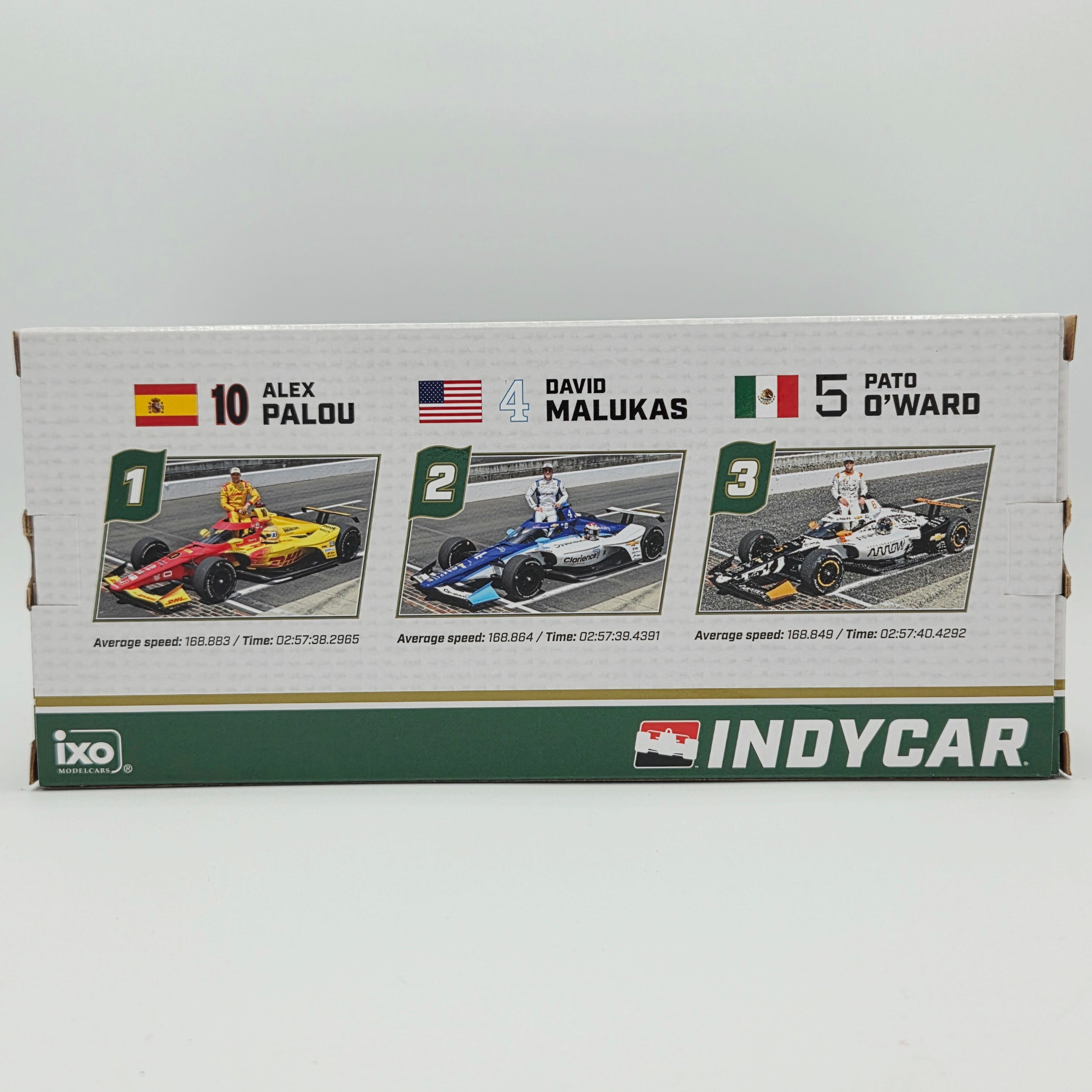 iXO Model Cars - 2025 Indy 500 Victory Row Collector's Set - 1:64 Palou / Malukas / O'Ward (2026 Limited Edition)