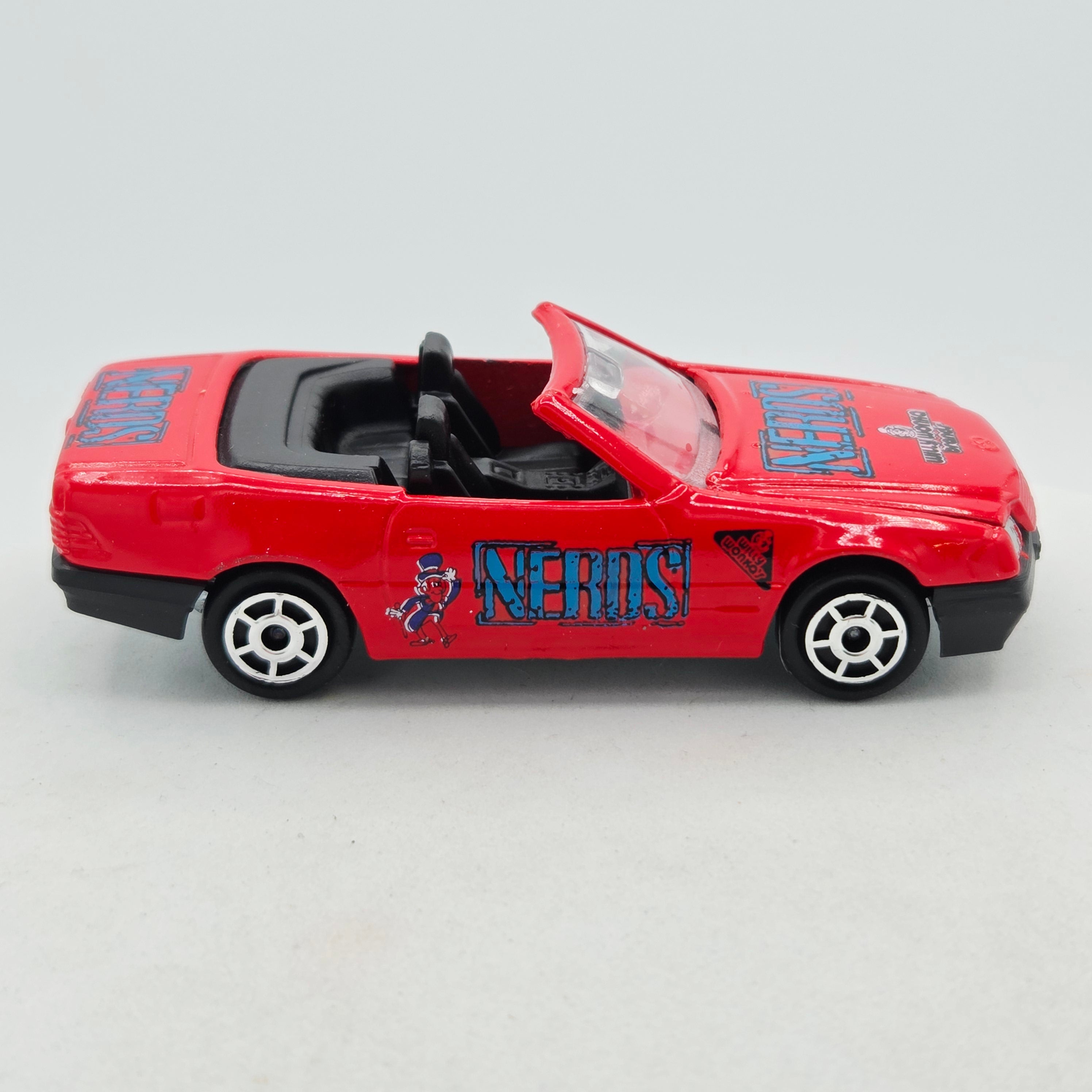 Majorette Mercedes 500 SL w/ opening hood "Nerds" (1993 200 Series)