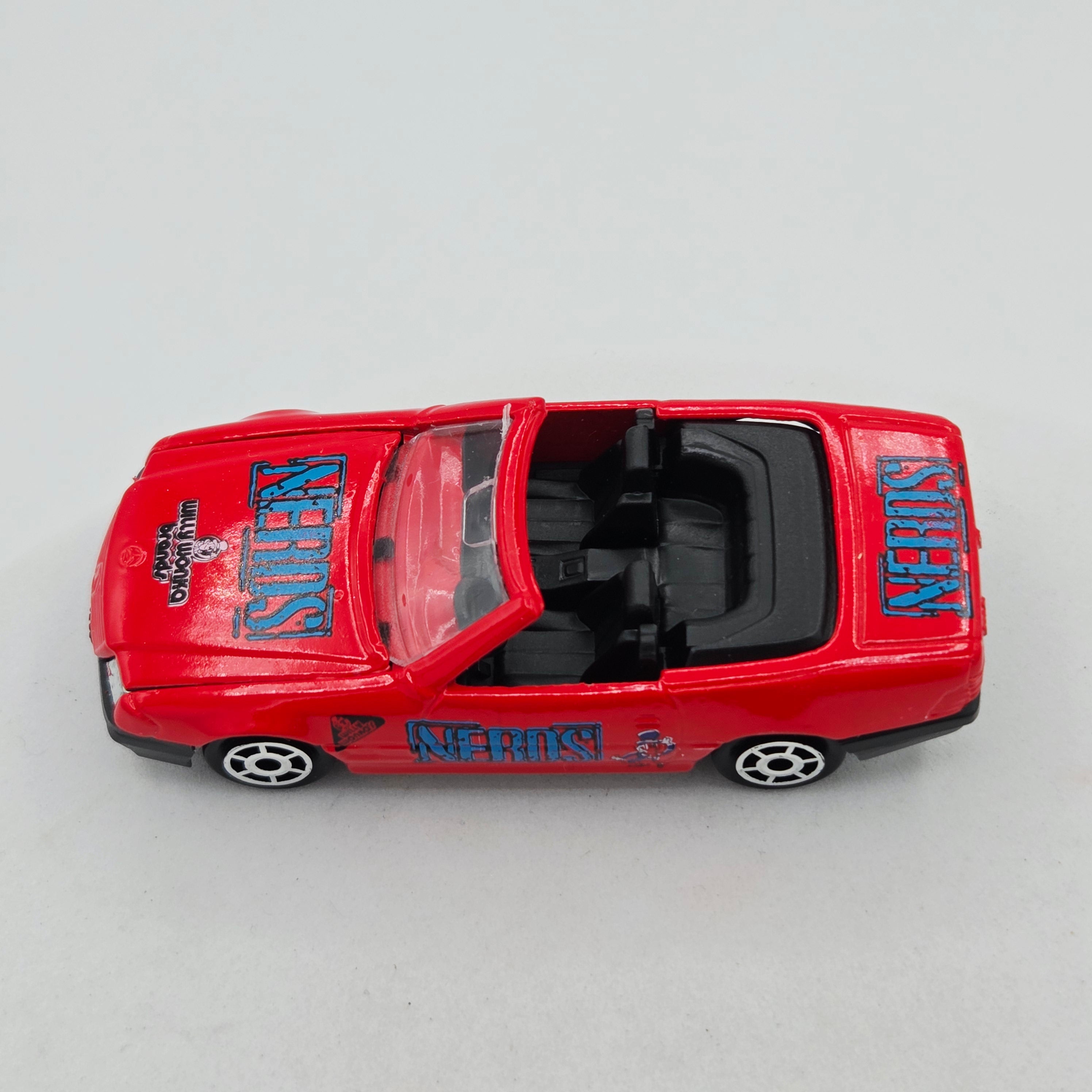 Majorette Mercedes 500 SL w/ opening hood "Nerds" (1993 200 Series)