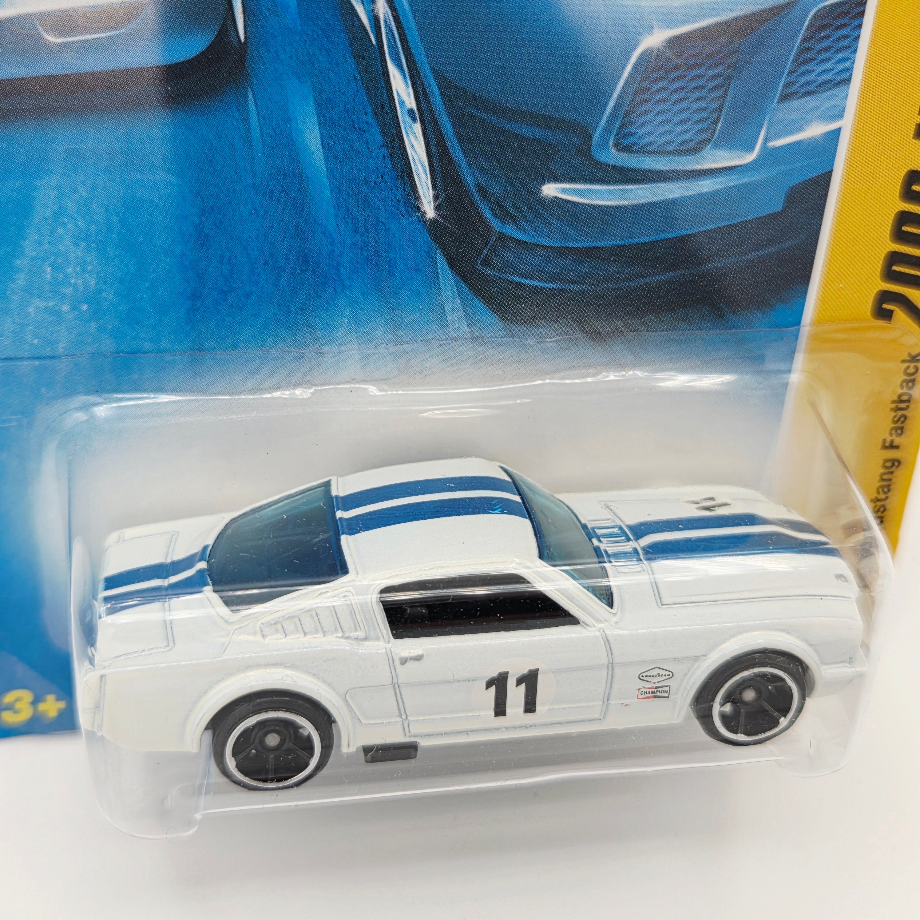 Hot Wheels '65 Ford Mustang 2+2 Fastback, White (2008 HW Basic - New Models)