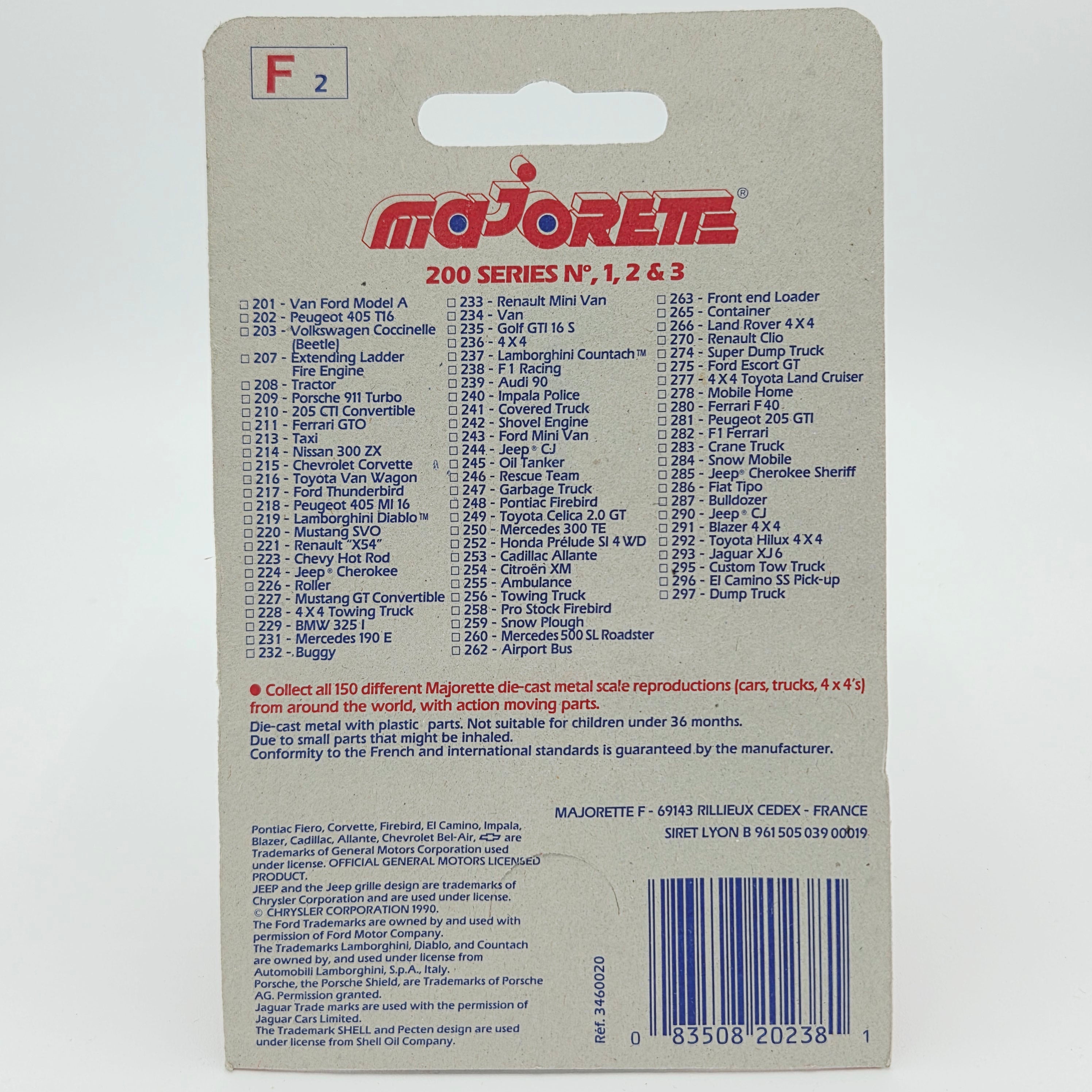 Majorette Tractor #208 (1994 Movers 200 Series)
