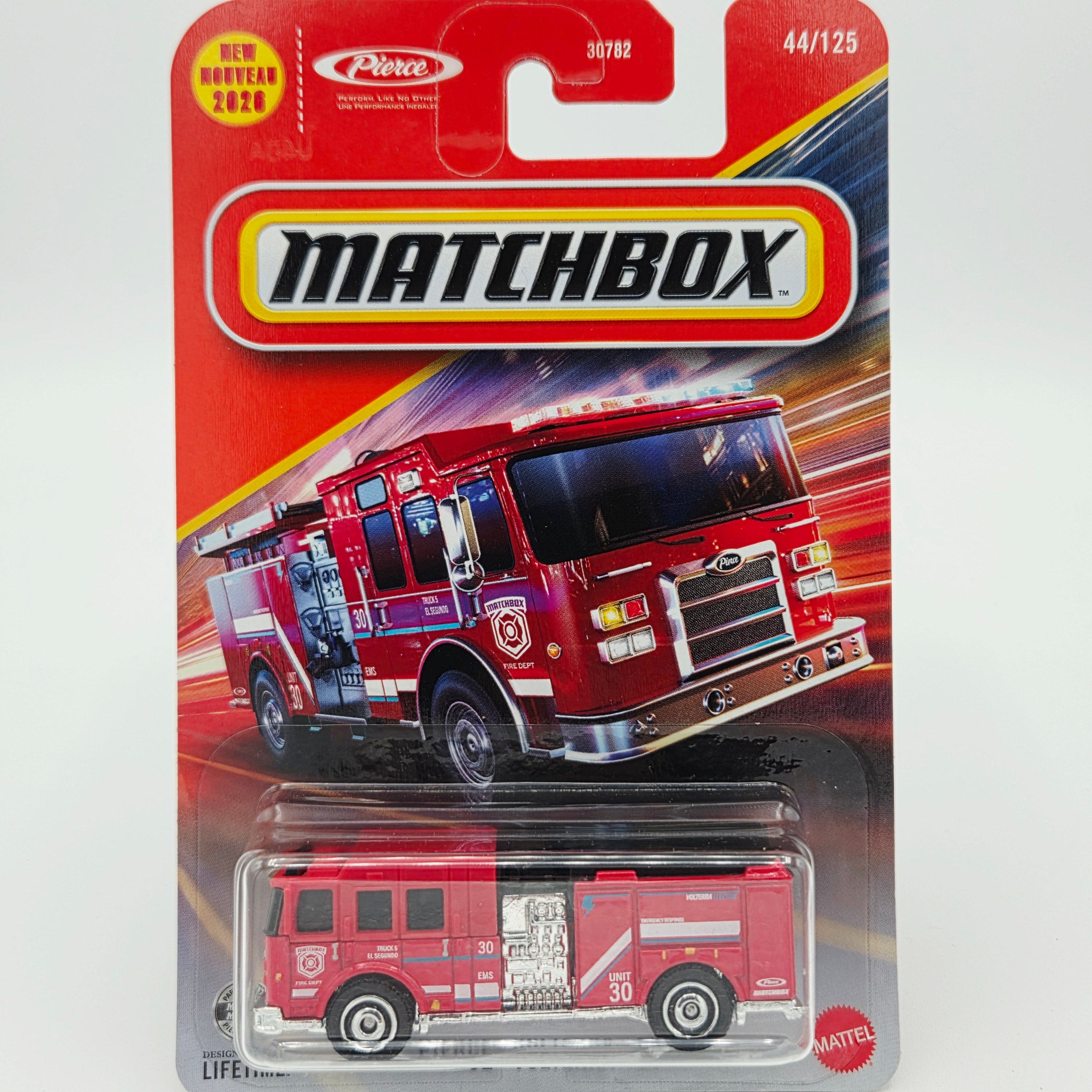 Matchbox Pierce Volterra EV Fire Engine (2026 Mix 4 D Basic)