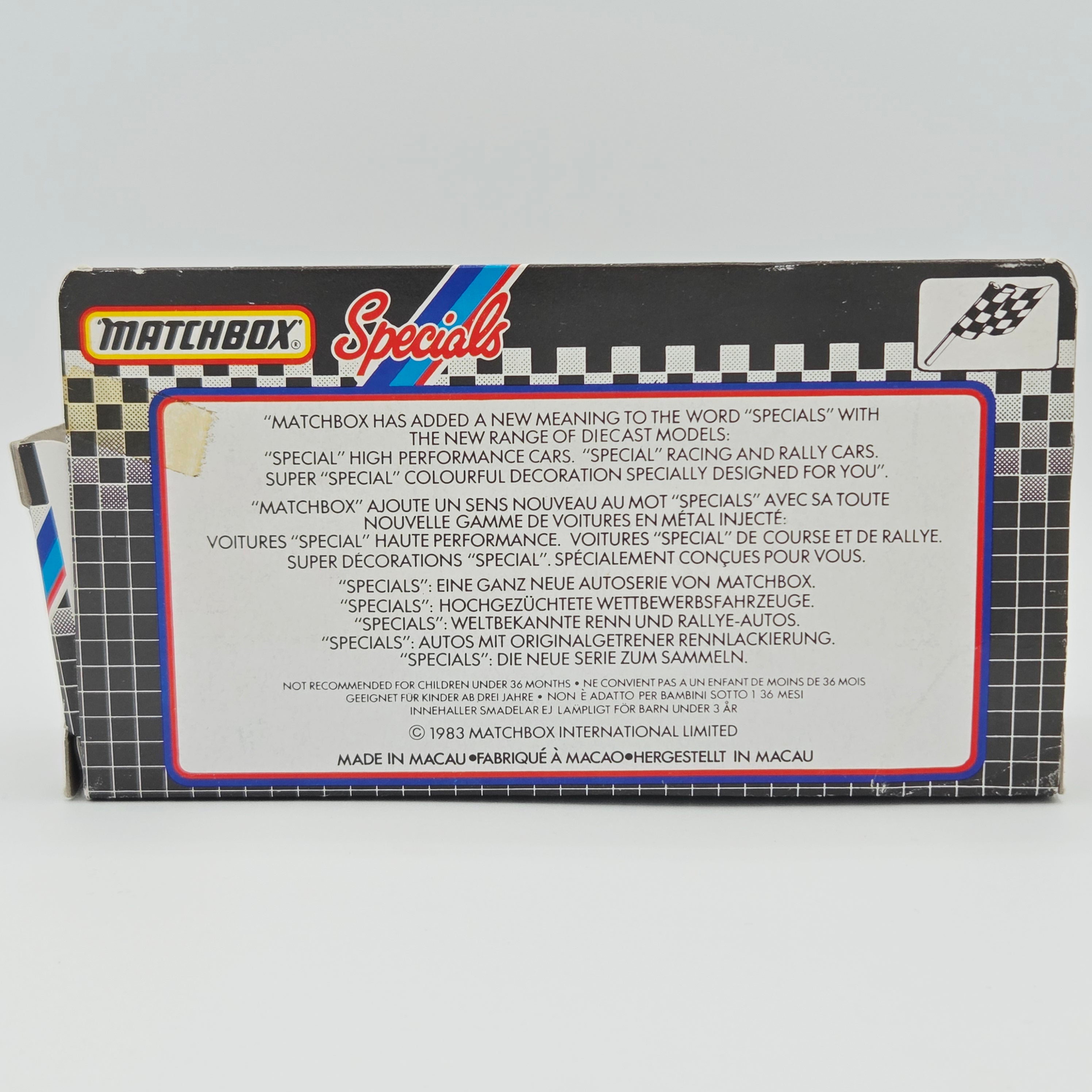 Matchbox Ferrari 512 BB Race Car w/ Original Box (1983 MBX Specials)