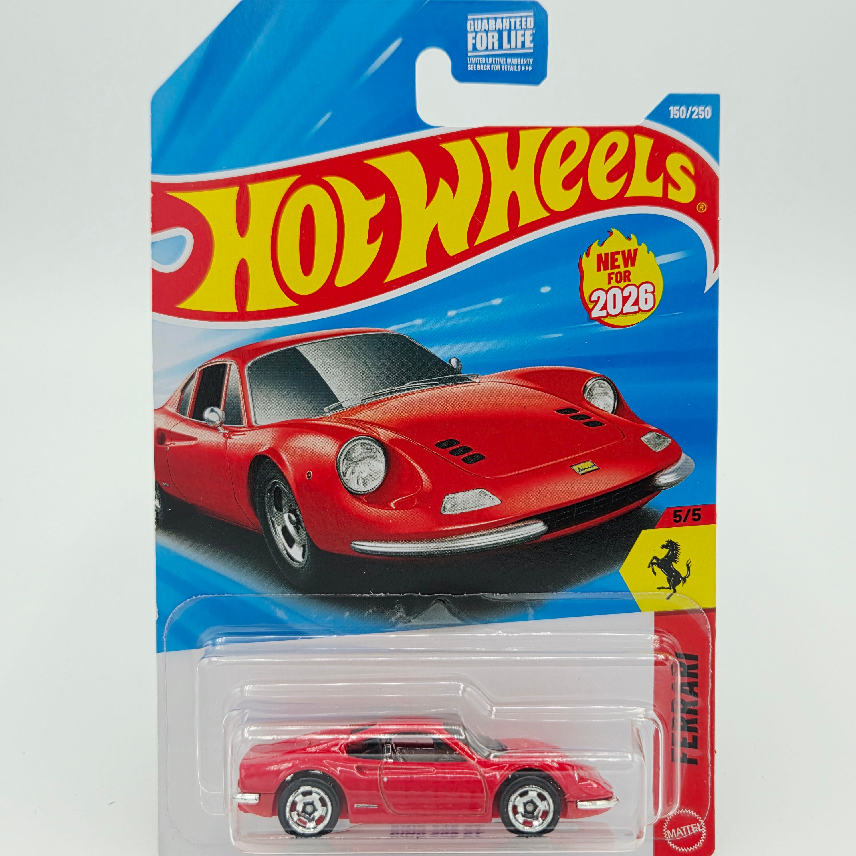 Hot Wheels Ferrari Dino 206 GT (2026 HW Basic Case G - Ferrari)