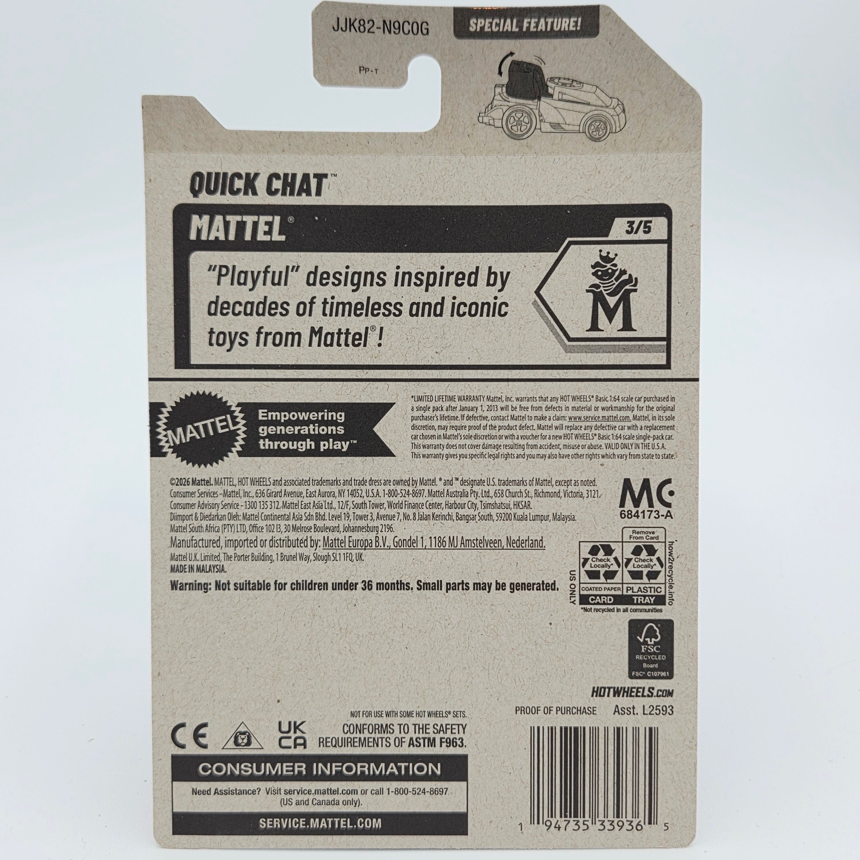 Hot Wheels Quick Chat (2026 HW Basic Case G - Mattel)