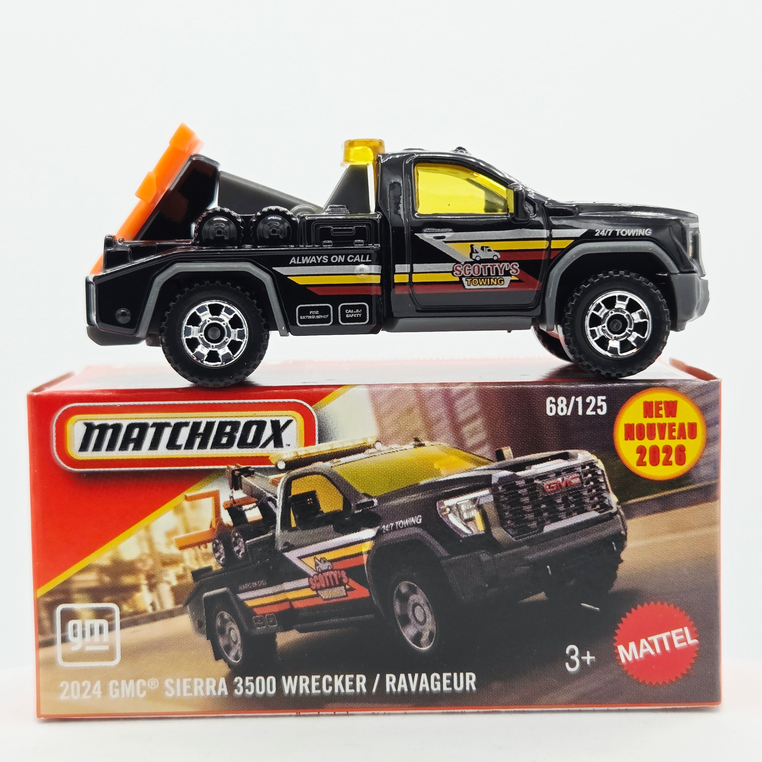 Matchbox '24 GMC Sierra 3500 Wrecker Tow Truck (2026 Mix 7 G Basic - Power Grabs)
