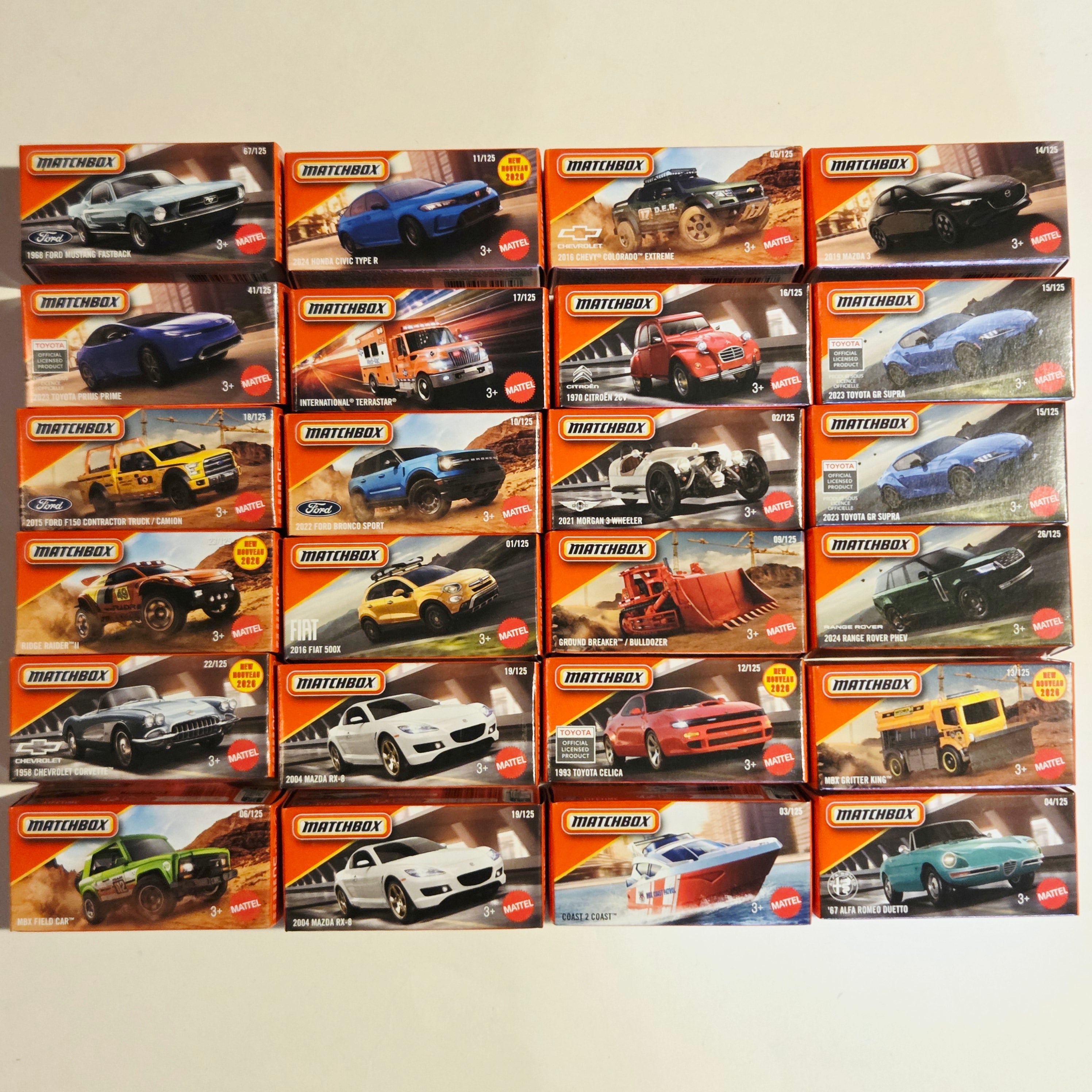 Matchbox Power Grabs 2026 Case B - Full Case 24 Count