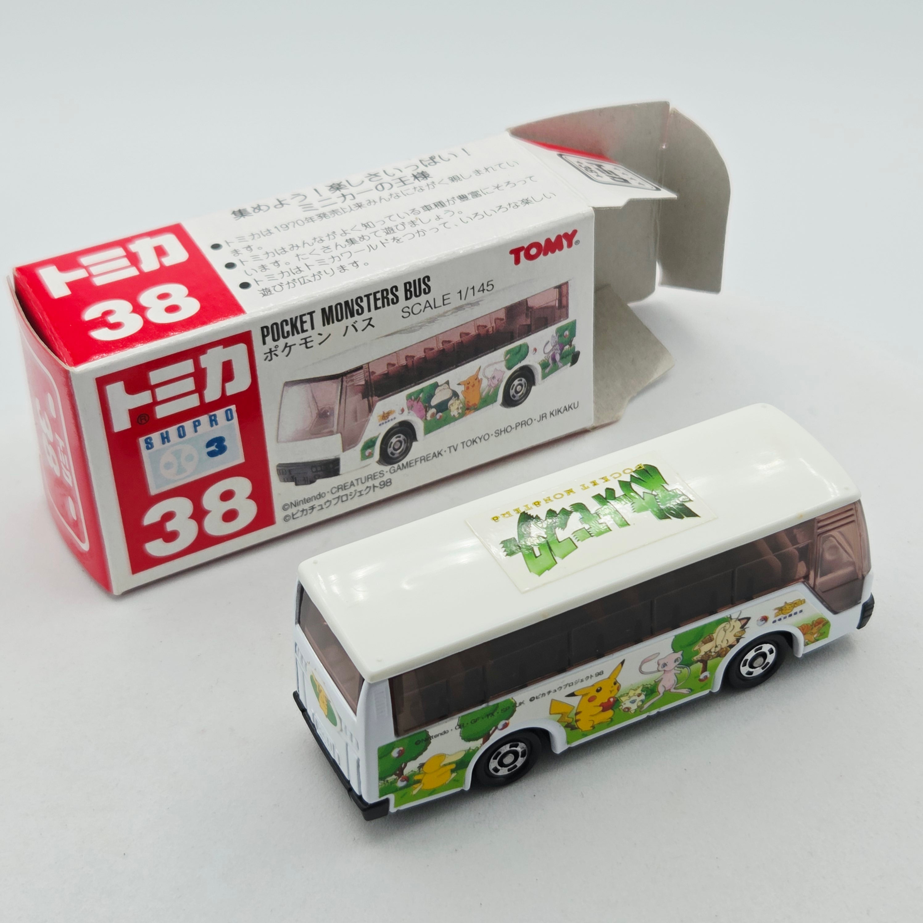Takara Tomy - Pocket Monsters Izuzu Hi-Deckerbus #38 w/ Original Box - 1:145, Pokemon (1999-2011 Classic Tomica Minicars)