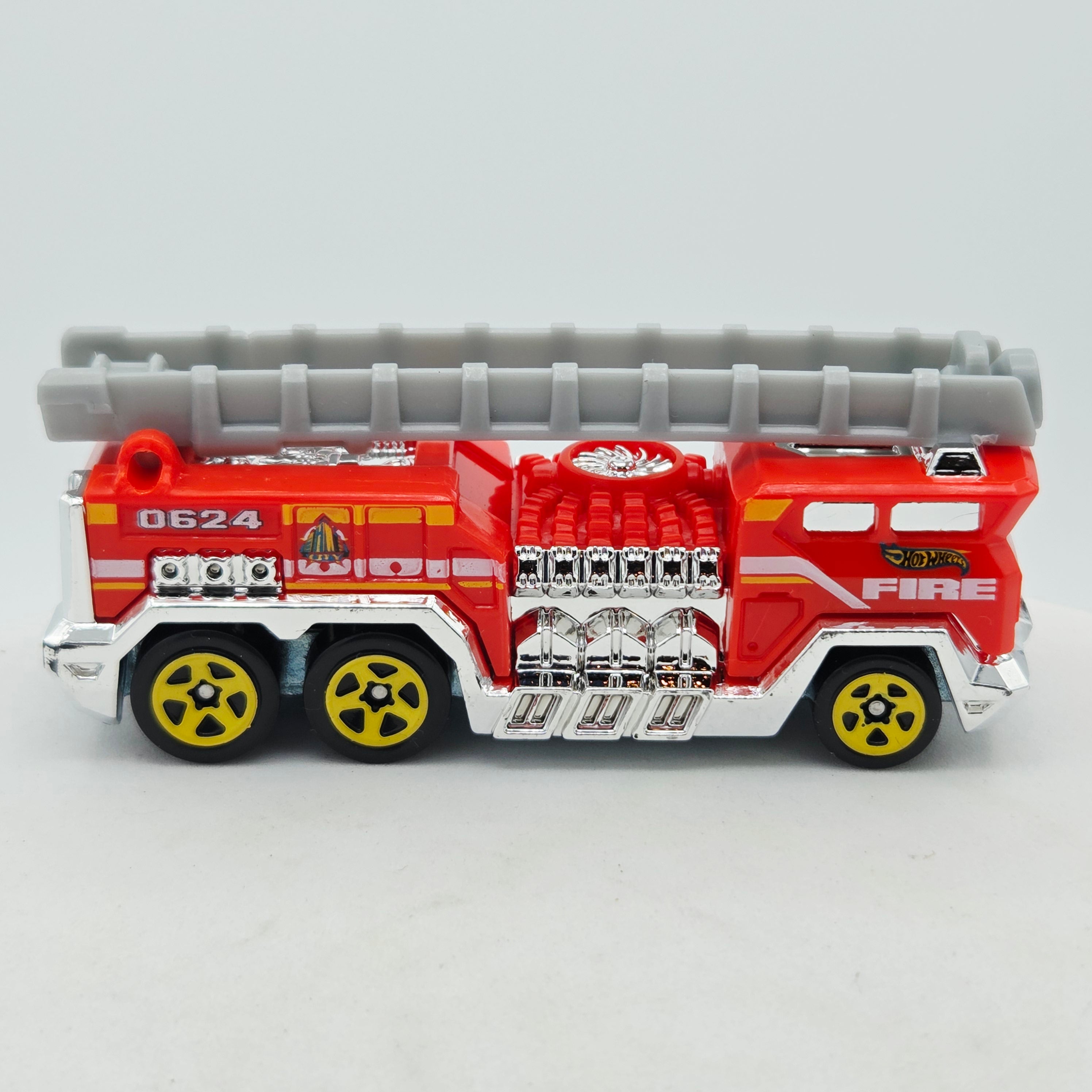 Hot Wheels 5 Alarm Fire Truck - Tandem Axel (2012 HW City Works 5 Pack - Multipack Exclusive)