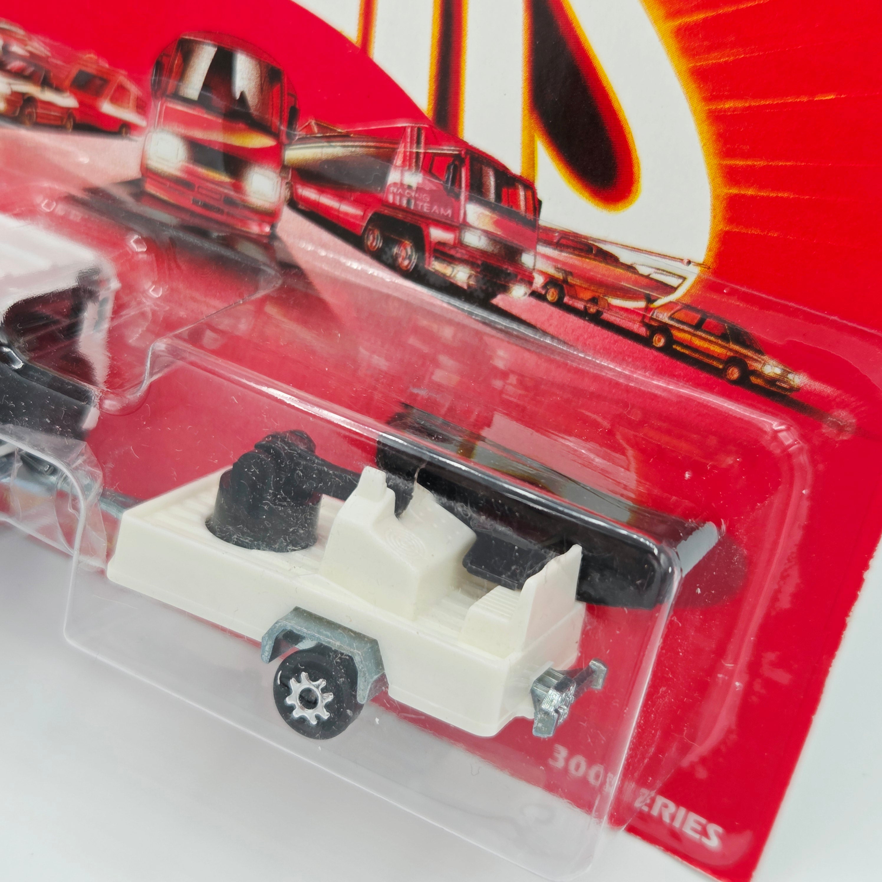 Majorette Land Rover Ninety w/ Radar Trailer "NASA" #382 (1990 Movers 300 Series)