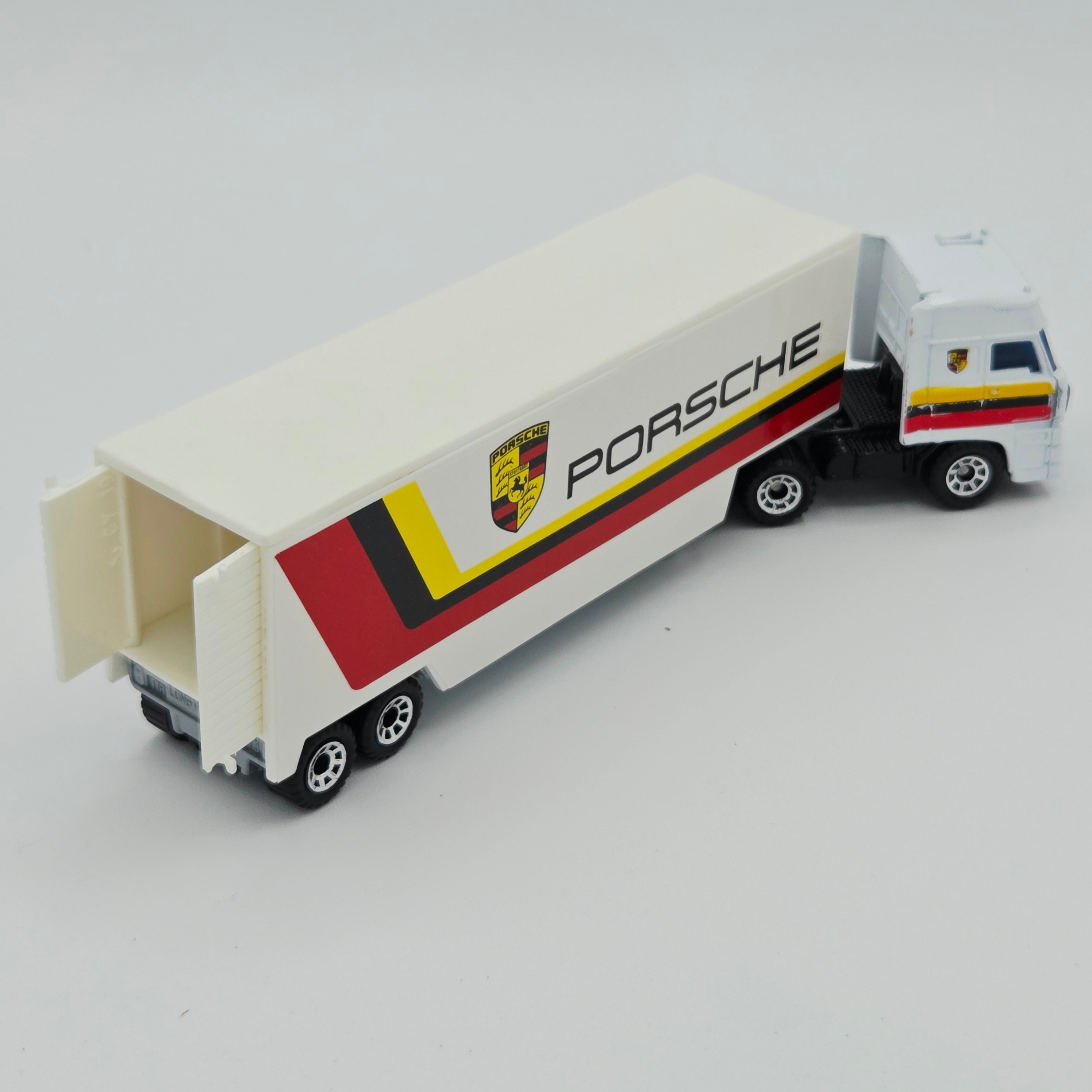 Matchbox DAF 3300 Space Cab Tractor w/ Box Trailer "Porsche" Semi Truck (1991 MBX Convoys)