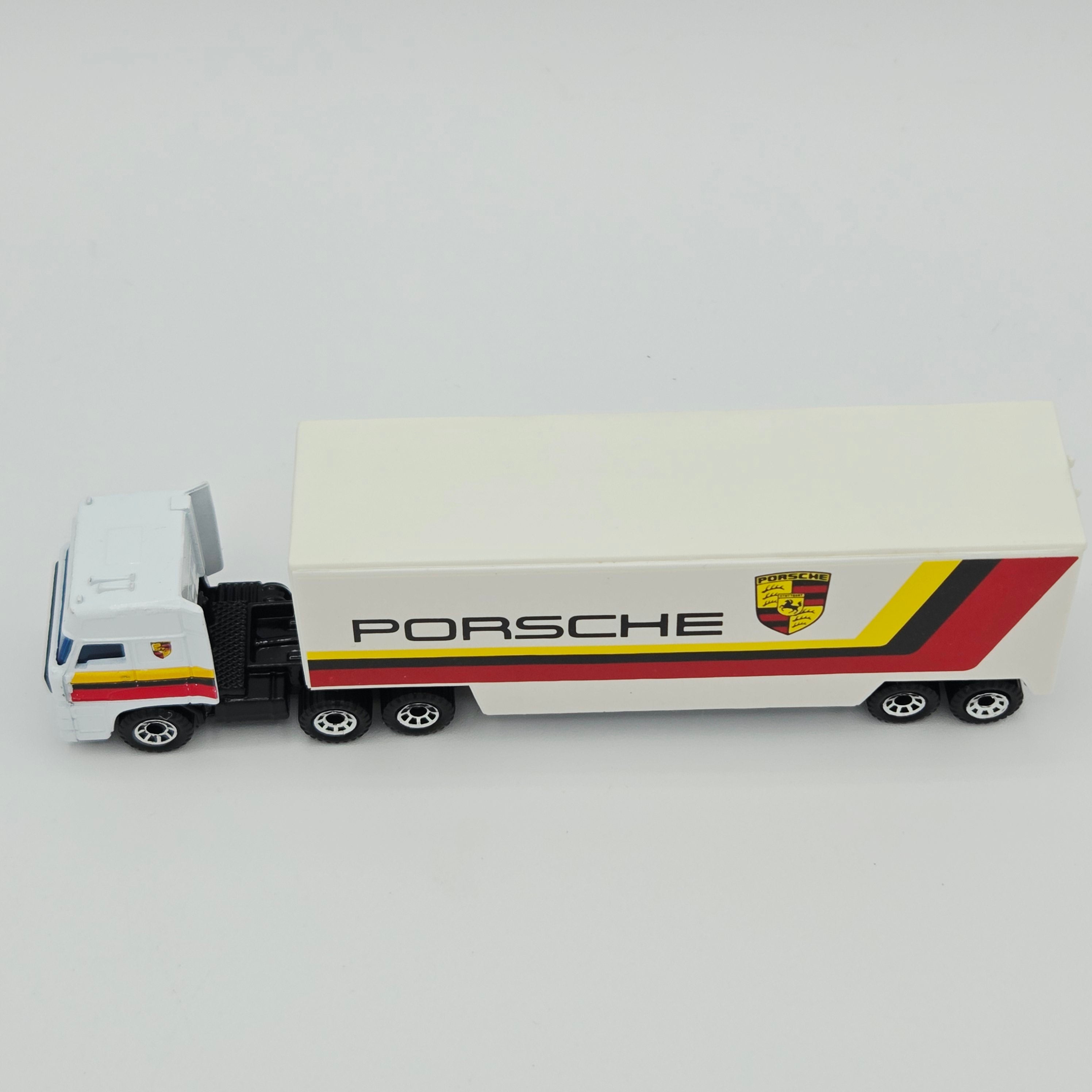 Matchbox DAF 3300 Space Cab Tractor w/ Box Trailer "Porsche" Semi Truck (1991 MBX Convoys)