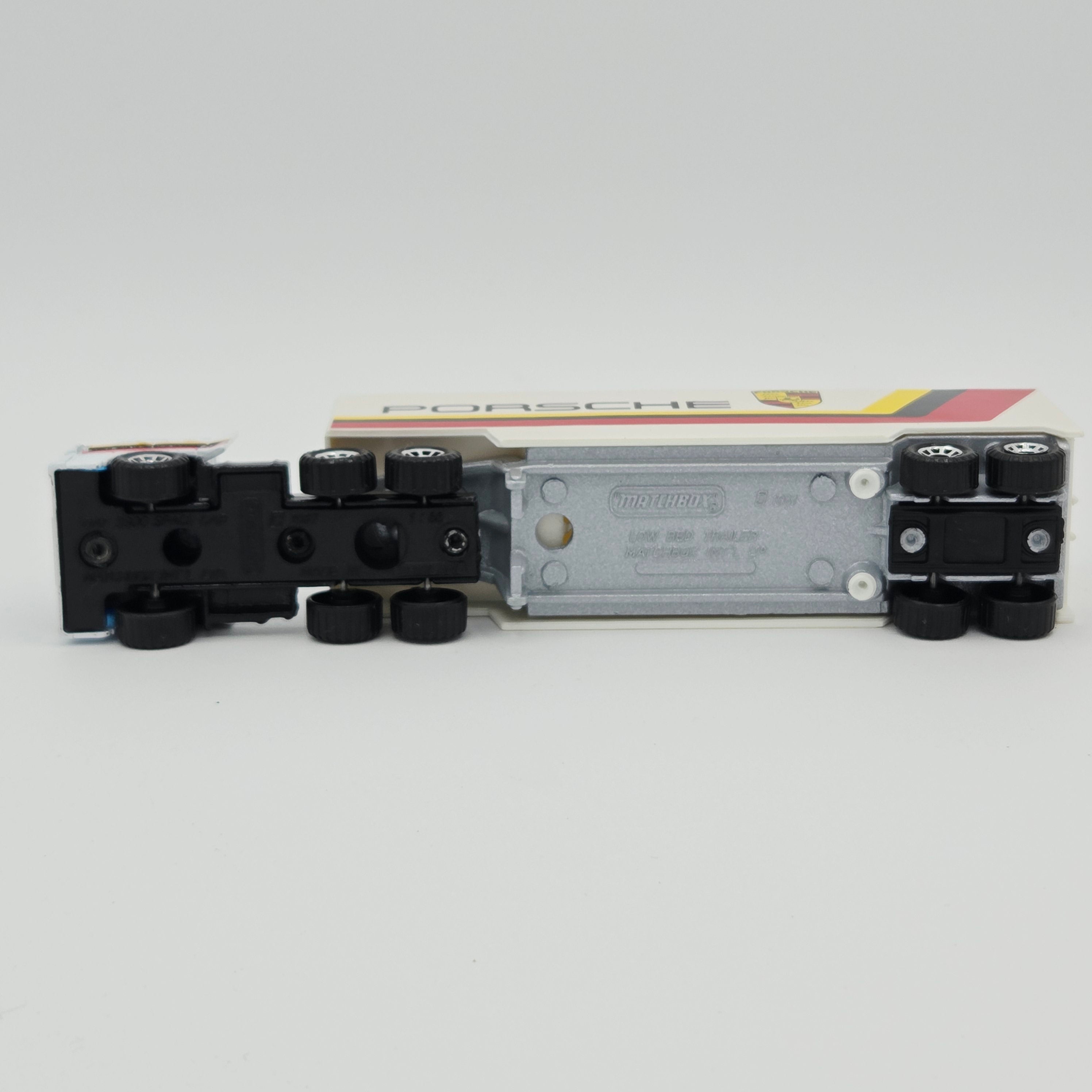 Matchbox DAF 3300 Space Cab Tractor w/ Box Trailer "Porsche" Semi Truck (1991 MBX Convoys)