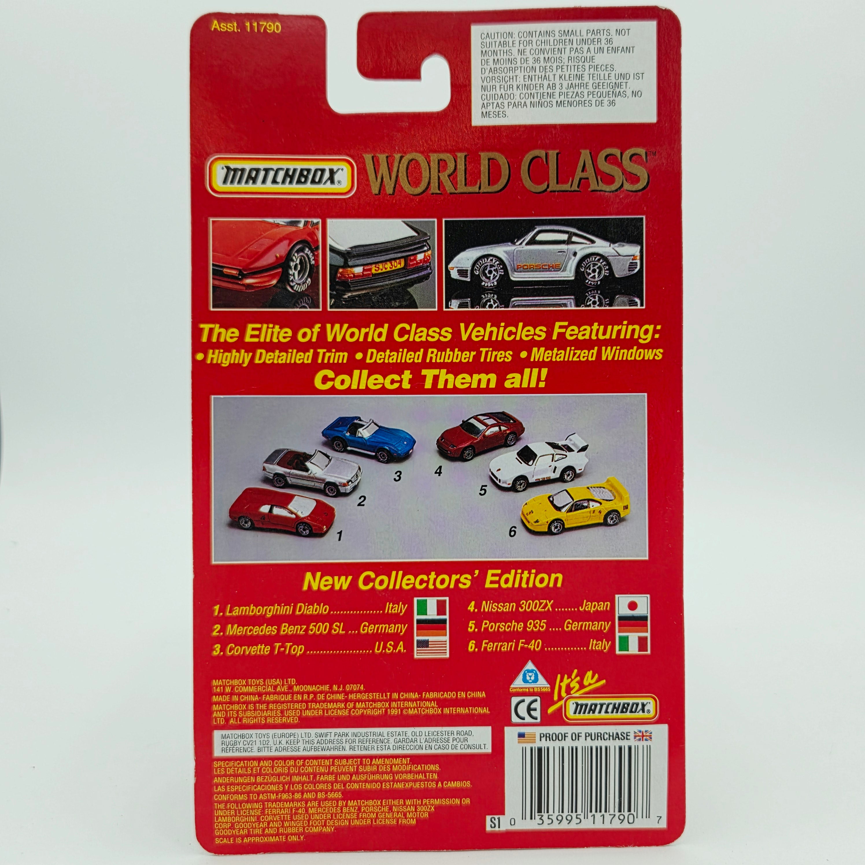 Matchbox Porsche 935 (1992 Matchbox World Class Series)