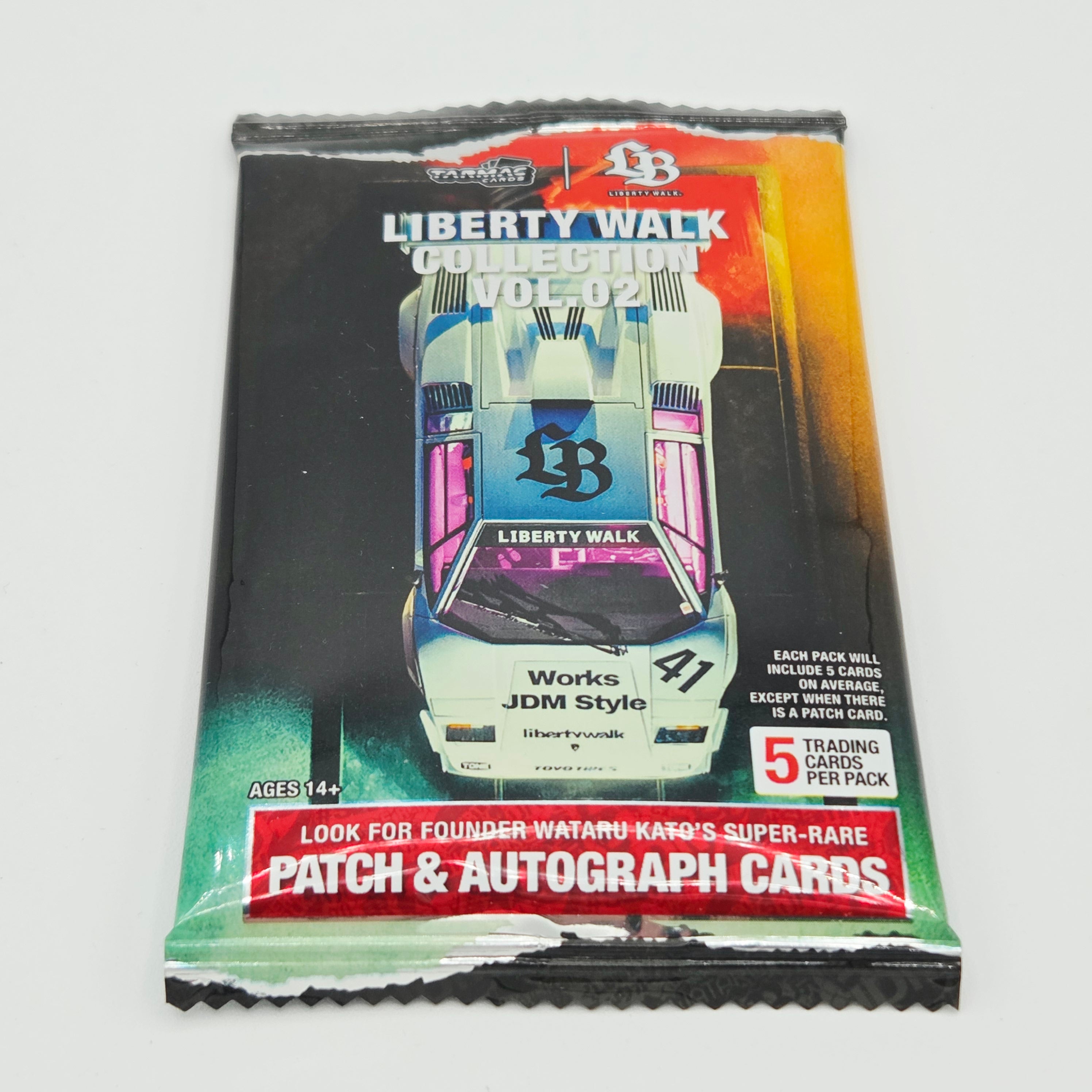 Tarmac Works - Liberty Walk Trading Cards Vol. 02 - Single Booster Pack (5 Cards)