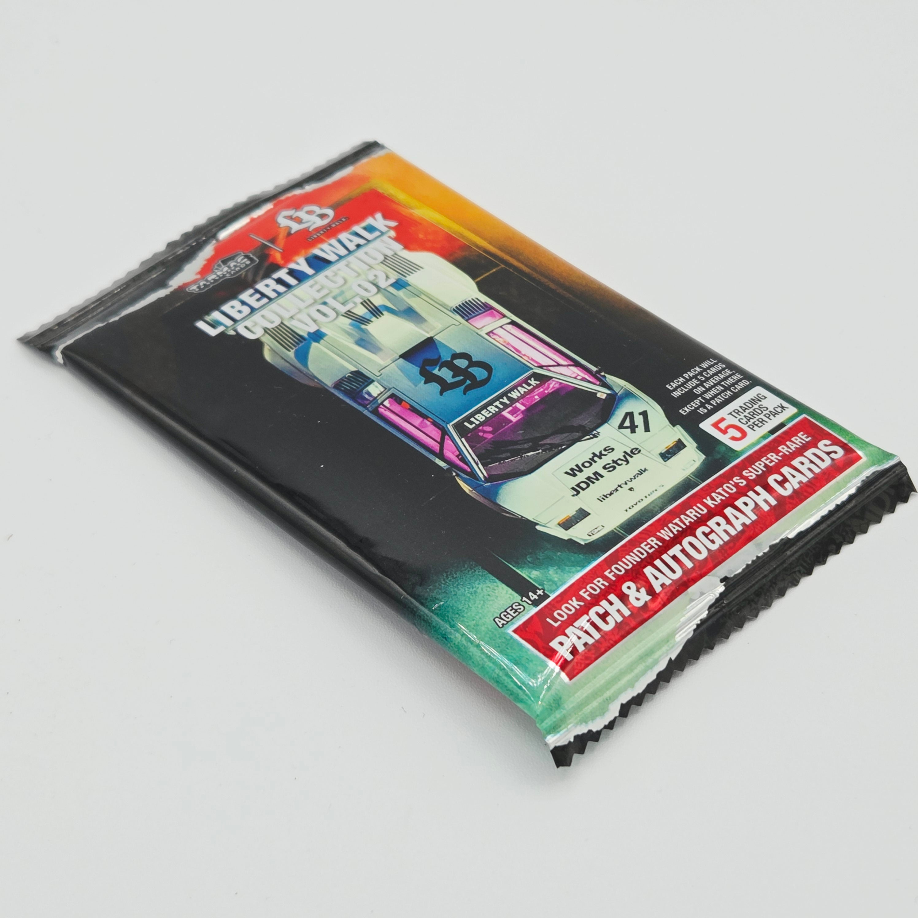 Tarmac Works - Liberty Walk Trading Cards Vol. 02 - Single Booster Pack (5 Cards)