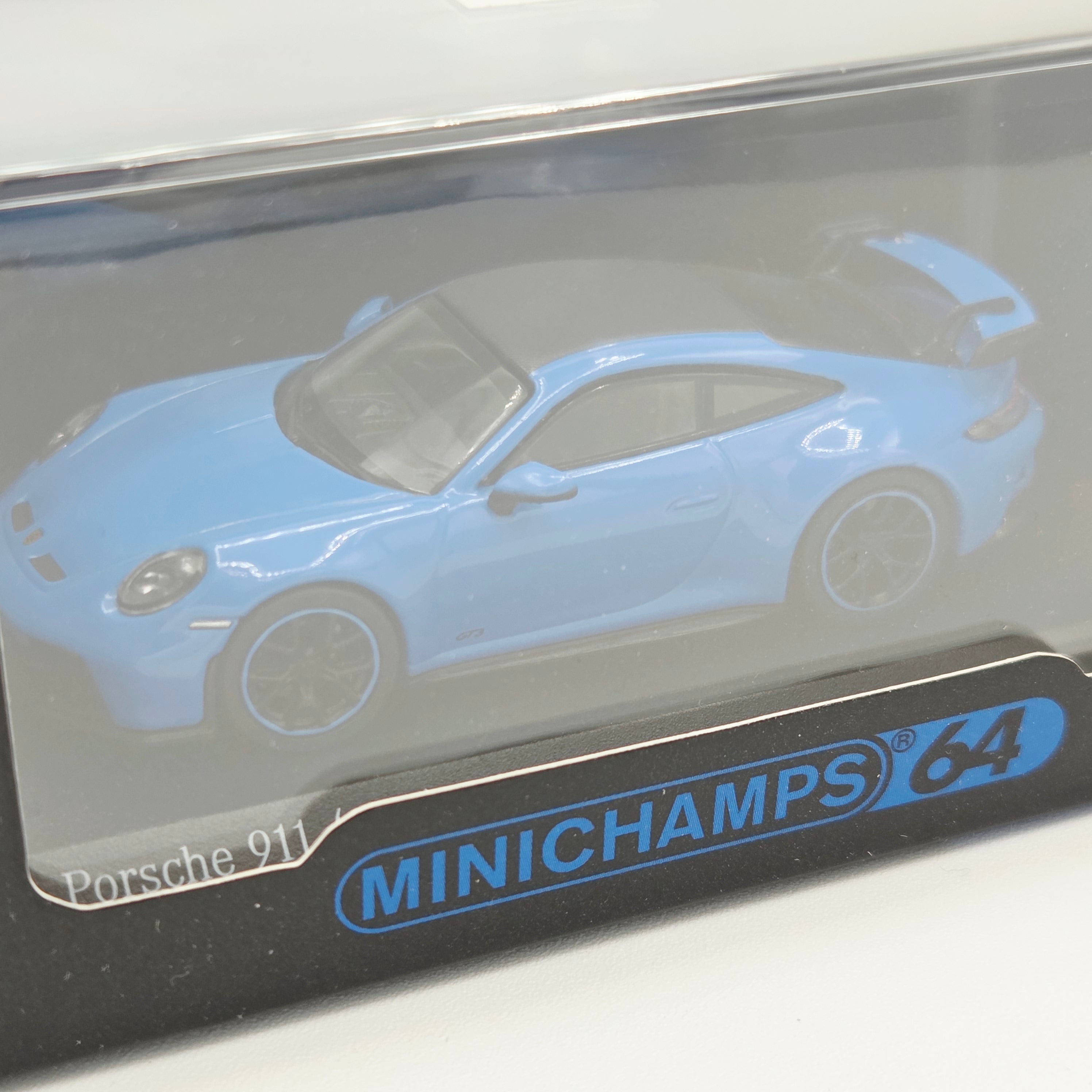 Minichamps '21 Porsche 911 GT3 992 - 1:64, Shark Blue (2022 Paul's Model Art - Limited Edition)