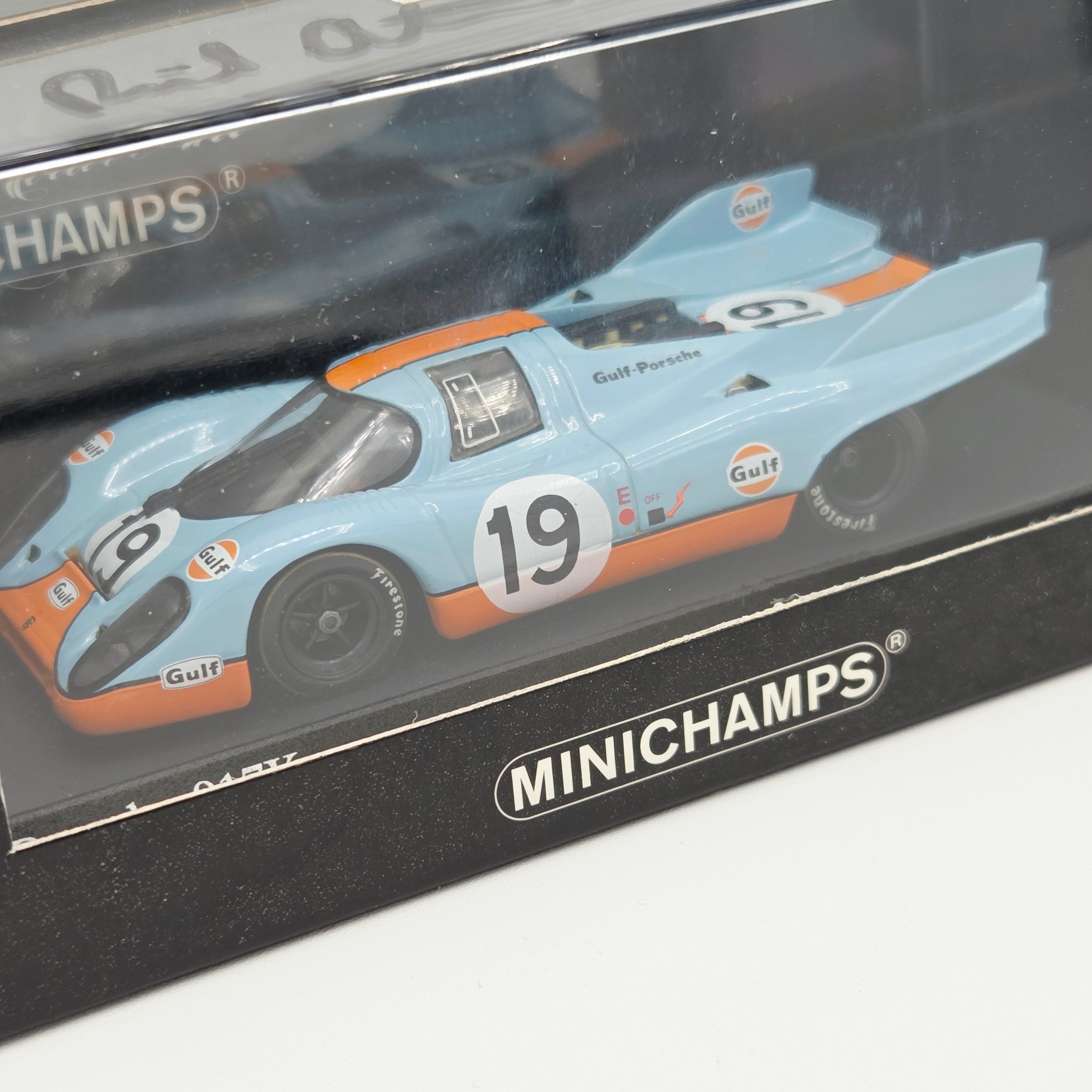 Minichamps Porsche 917K 24H Le Mans 1971 - 1:43 scale, SIGNED BY DRIVER - ATTWOOD (Paul's Model Art - Limited Edition 1 of 3,264)