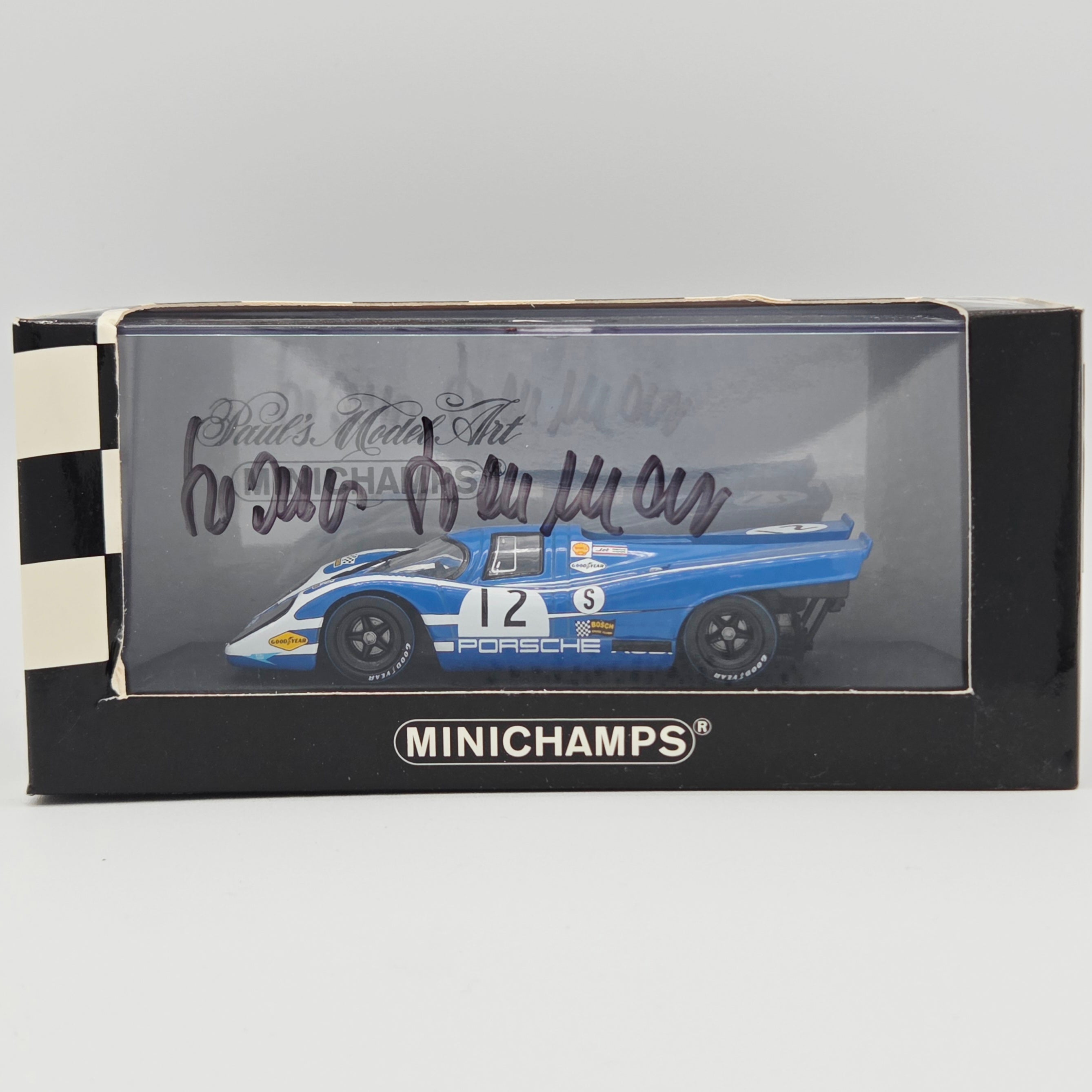 Minichamps Porsche 917K 1000km Brands Hatch 1970 - 1:43 scale, SIGNED