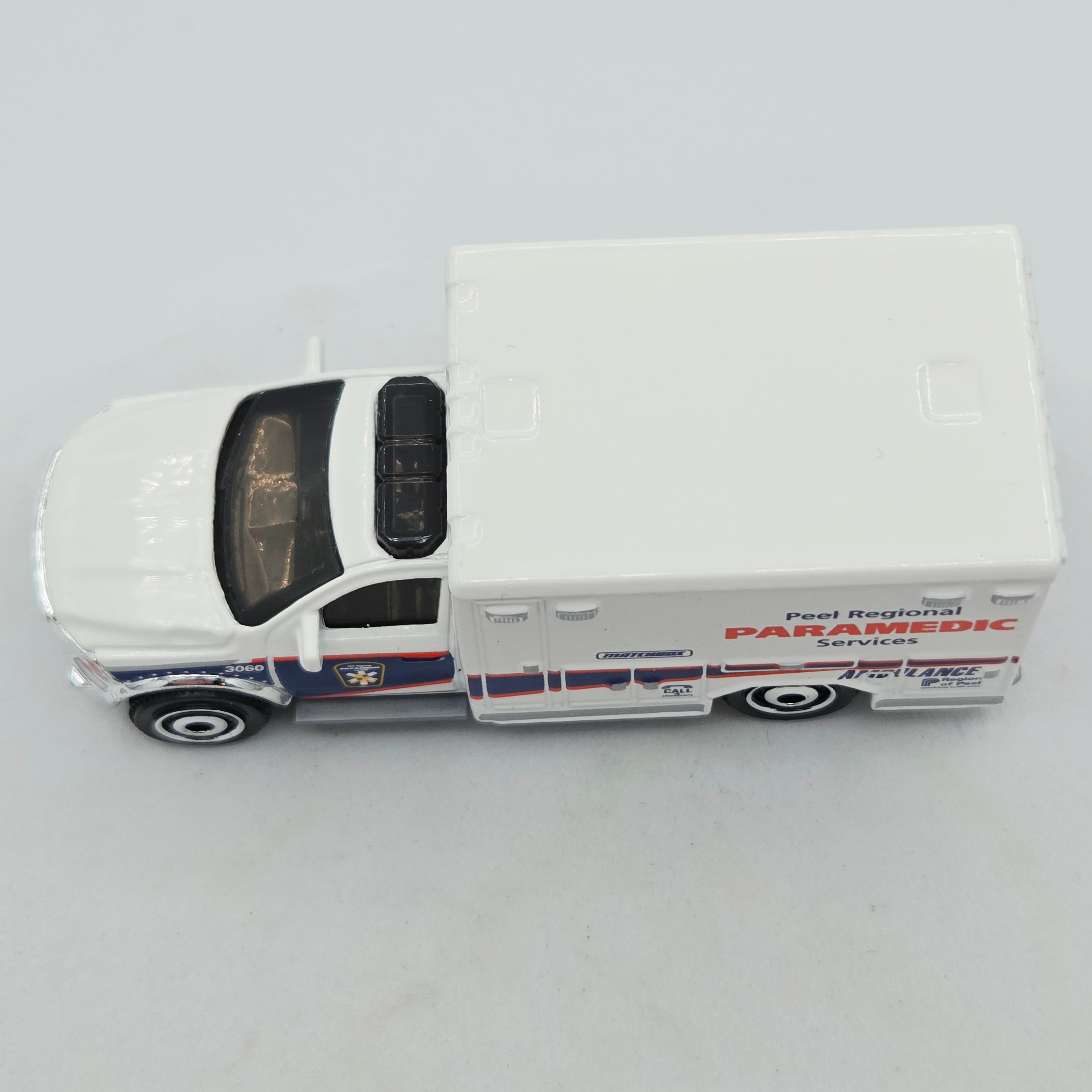Matchbox '19 Ram Ambulance "Peel Regional Paramedics" (2020 Moving Parts)