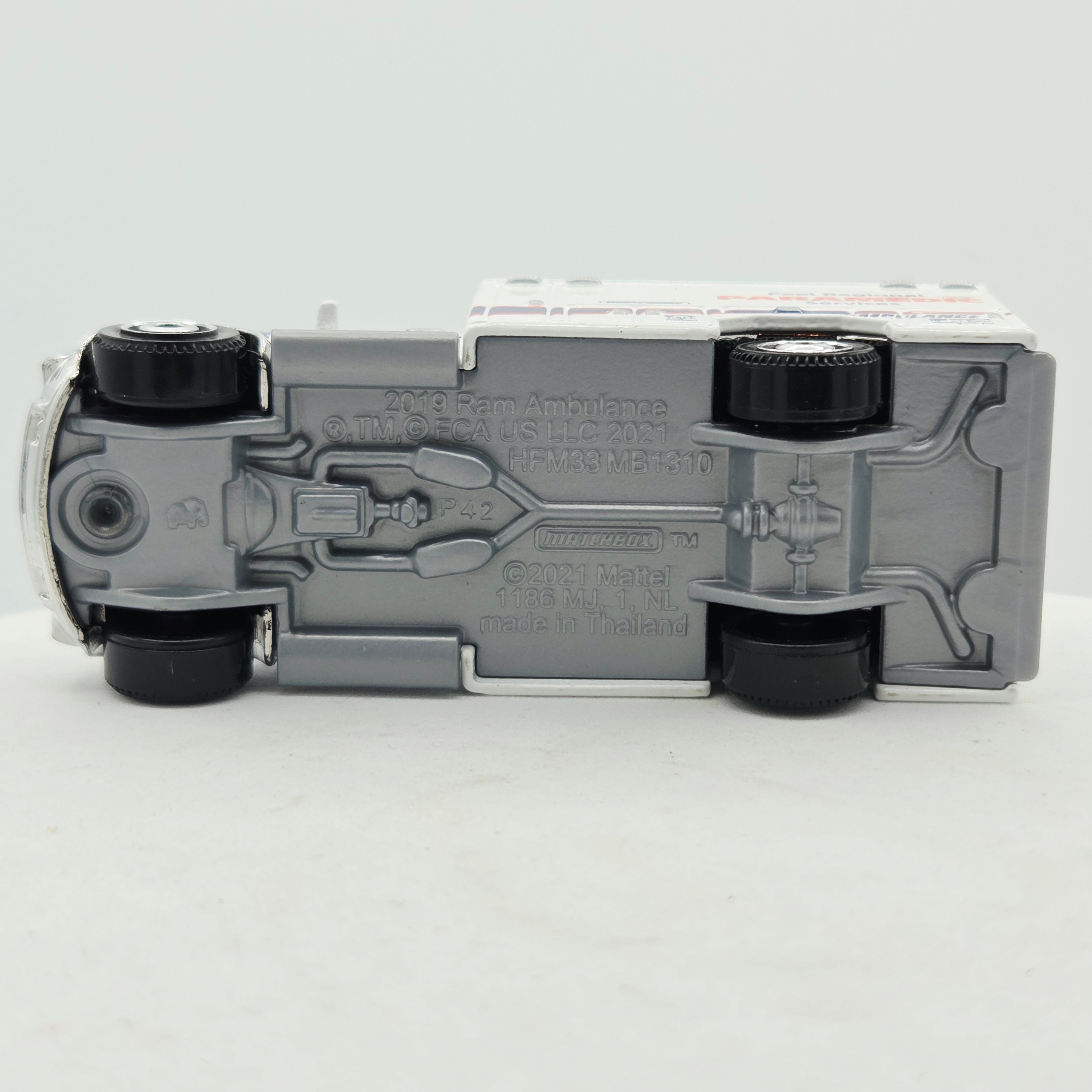 Matchbox '19 Ram Ambulance "Peel Regional Paramedics" (2020 Moving Parts)