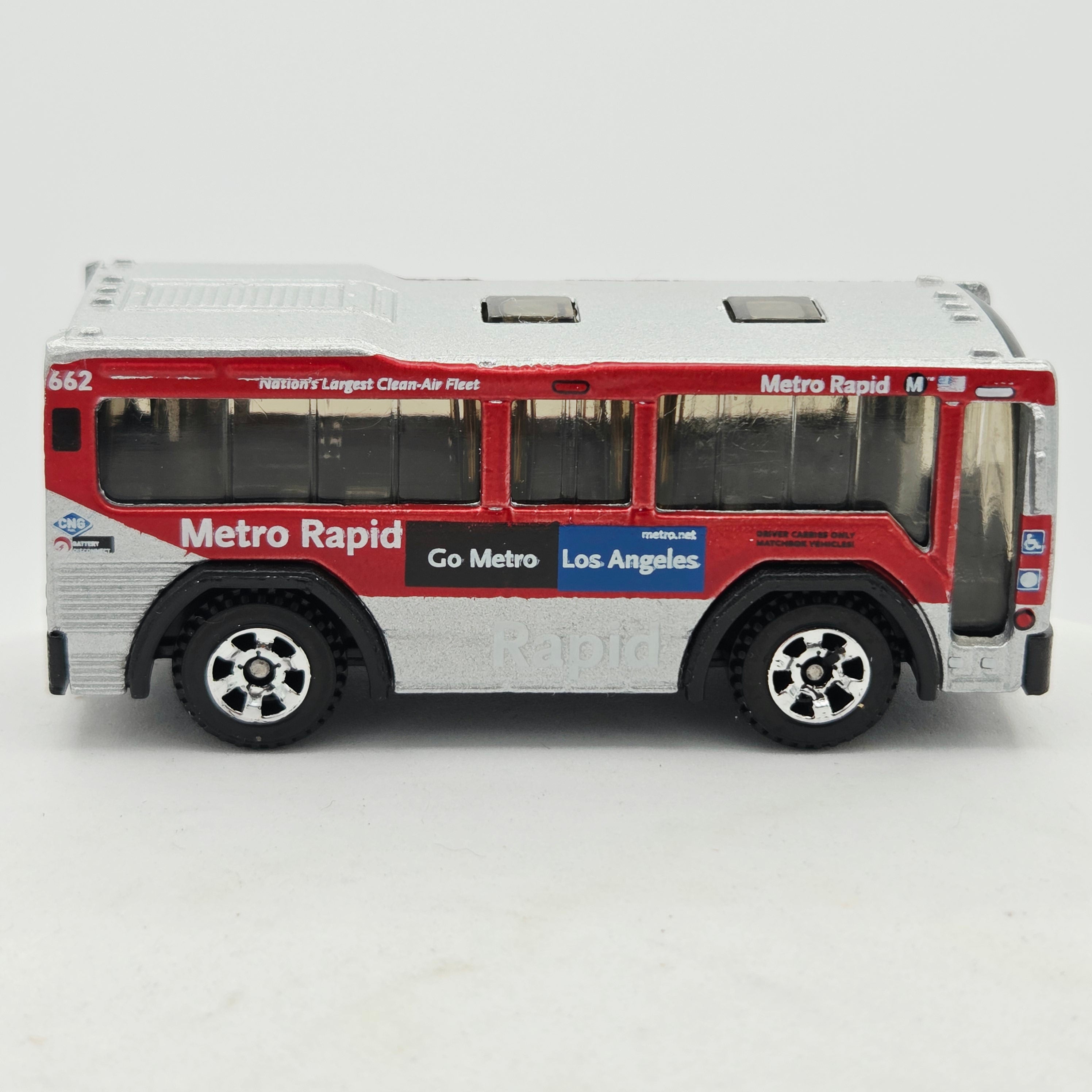 Matchbox MBX City Bus "Los Angeles" Rapid Transit (2007 MBX Basic - Metal)