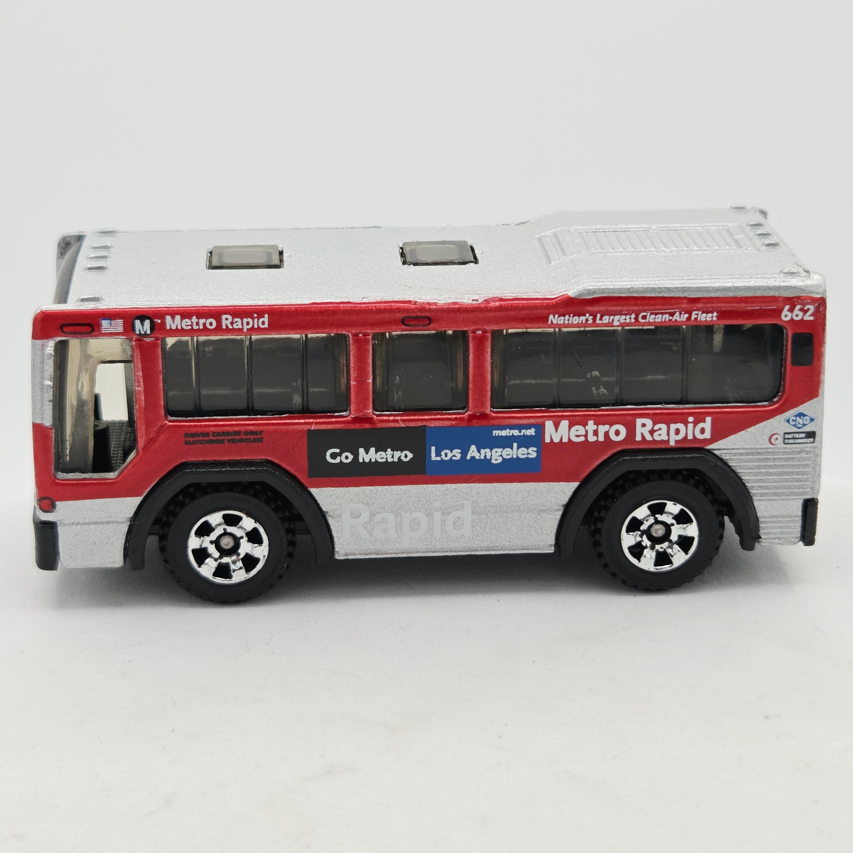 Matchbox MBX City Bus "Los Angeles" Rapid Transit (2007 MBX Basic - Metal)