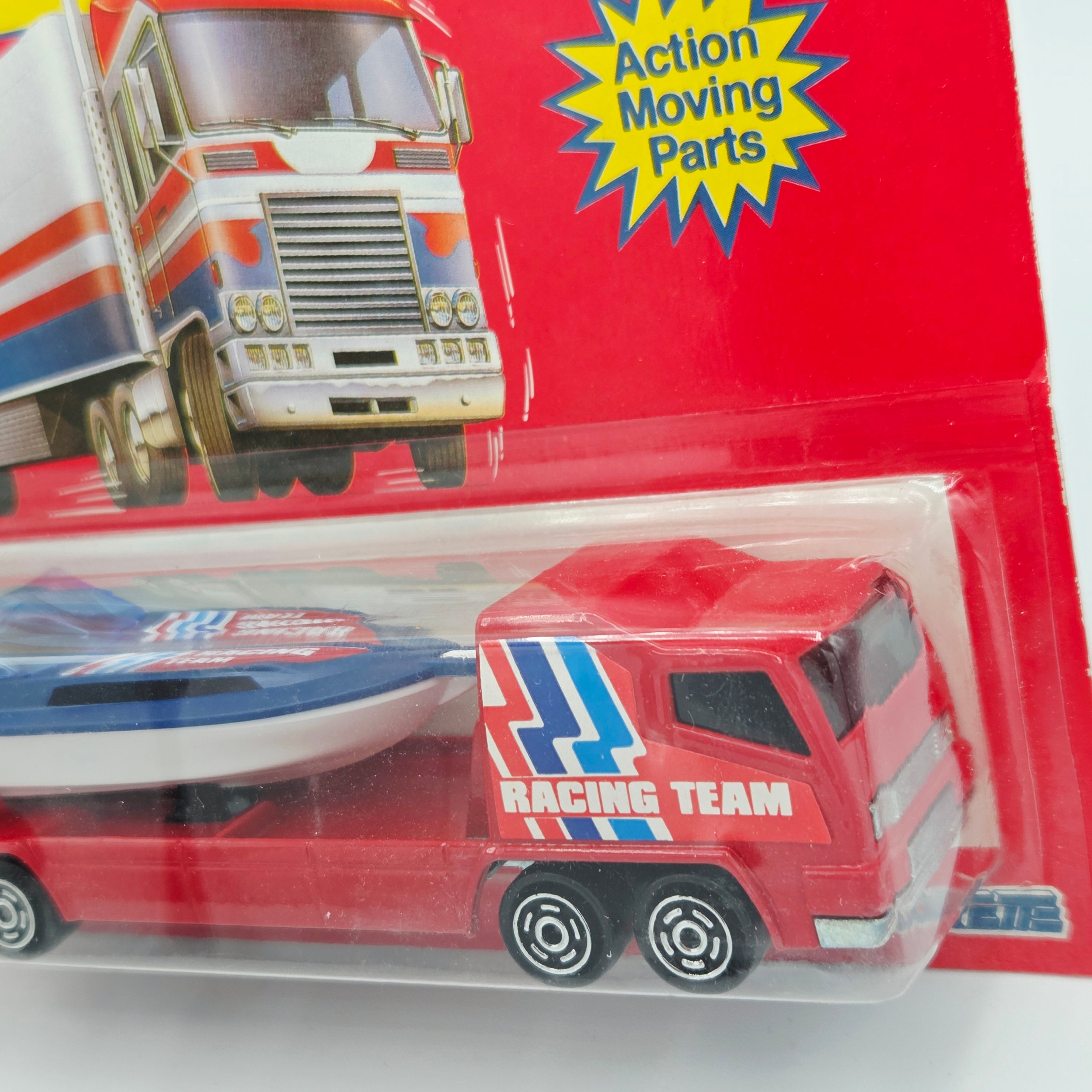 Majorette Cabin Cruiser Boat Transporter #350 (1990 Movers 300 Series)