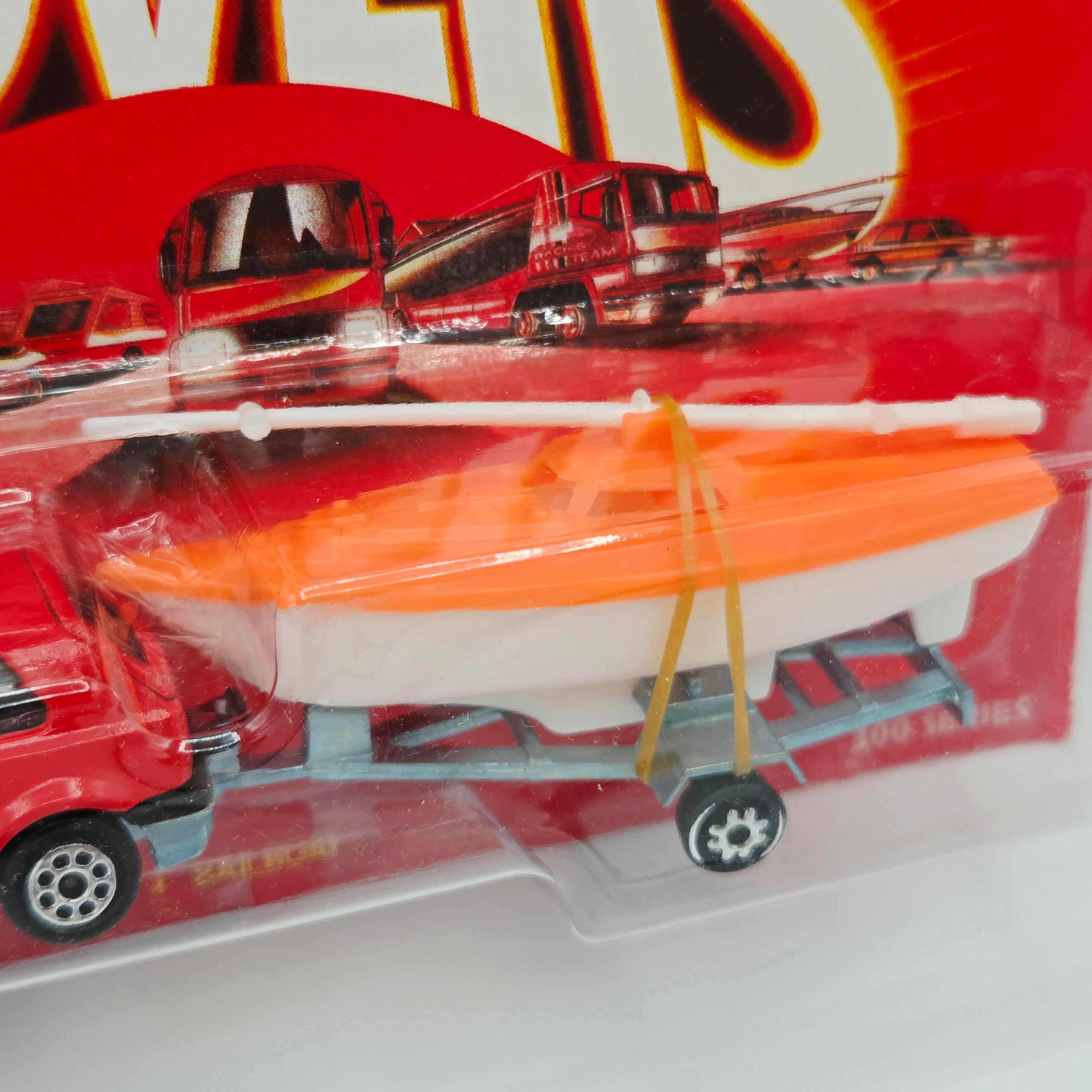 Majorette Volkswagen Golf Sedan w/ Sailboat Trailer #338 (1990s Movers 300 Series)