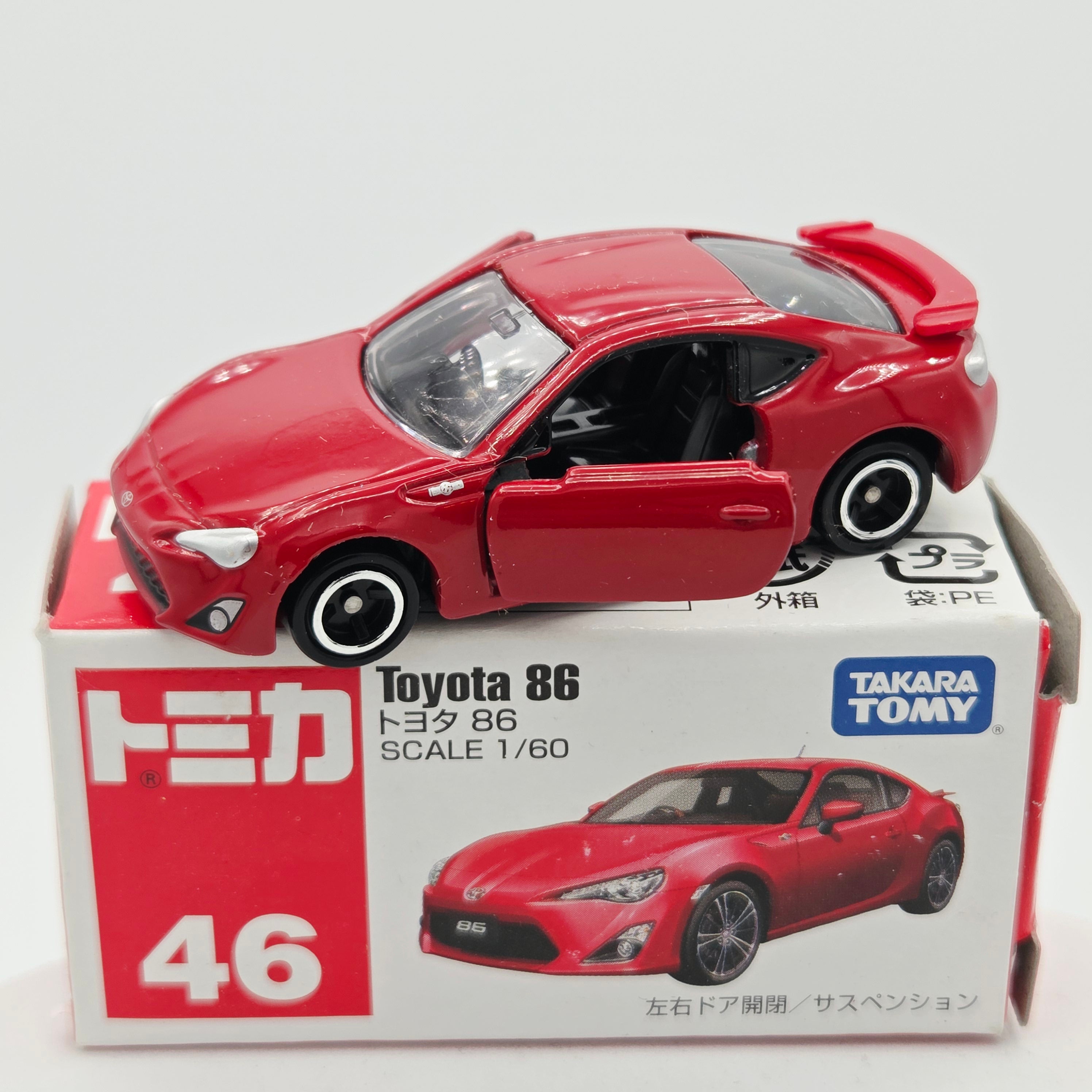 Takara Tomy - Toyota 86 #46 w/ Original Box - 1:60 (2012-2016 Classic Tomica Minicars)