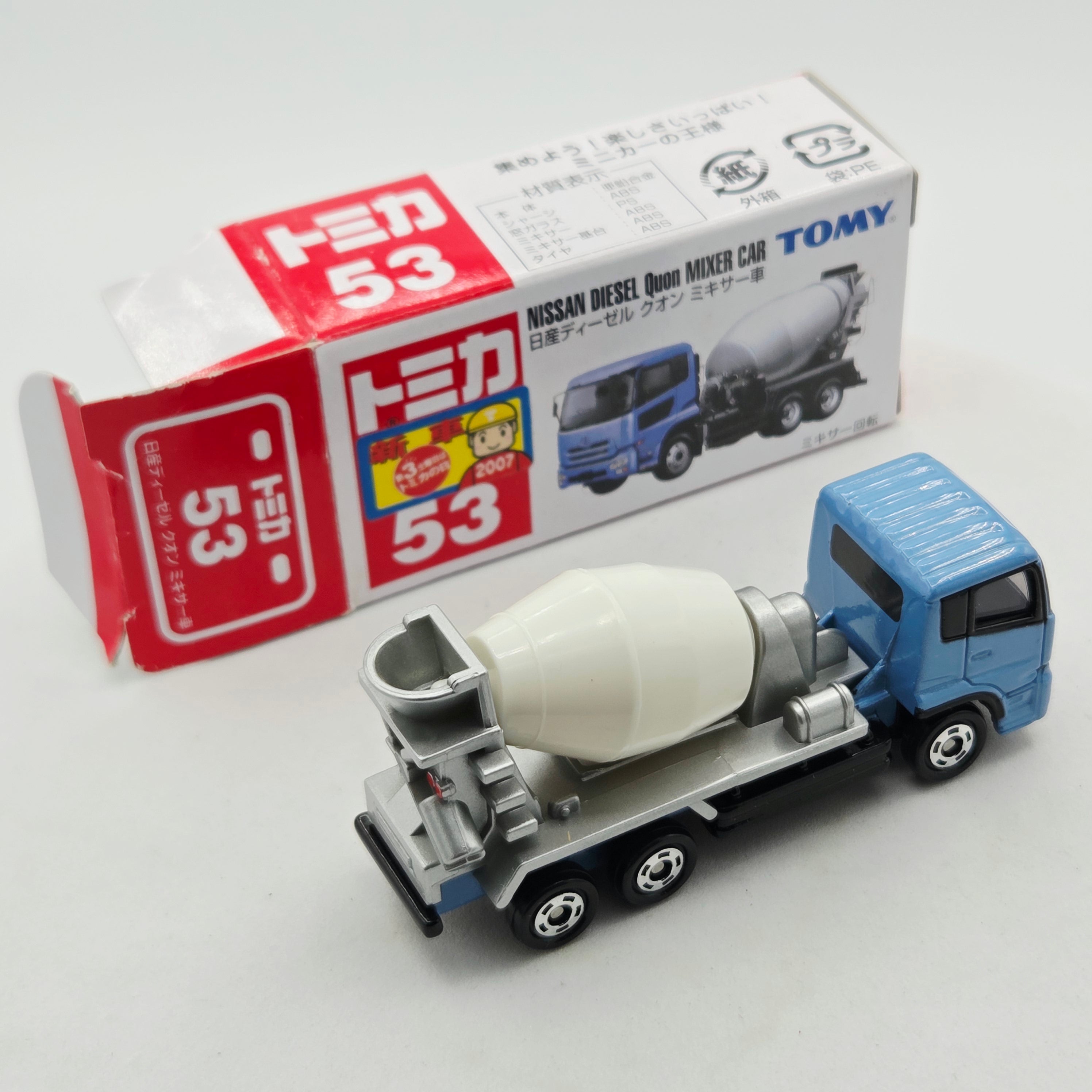 Takara Tomy - Nissan Diesel Quon Cement Mixer #53 w/ Original Box (2007 Classic Tomica Minicars)