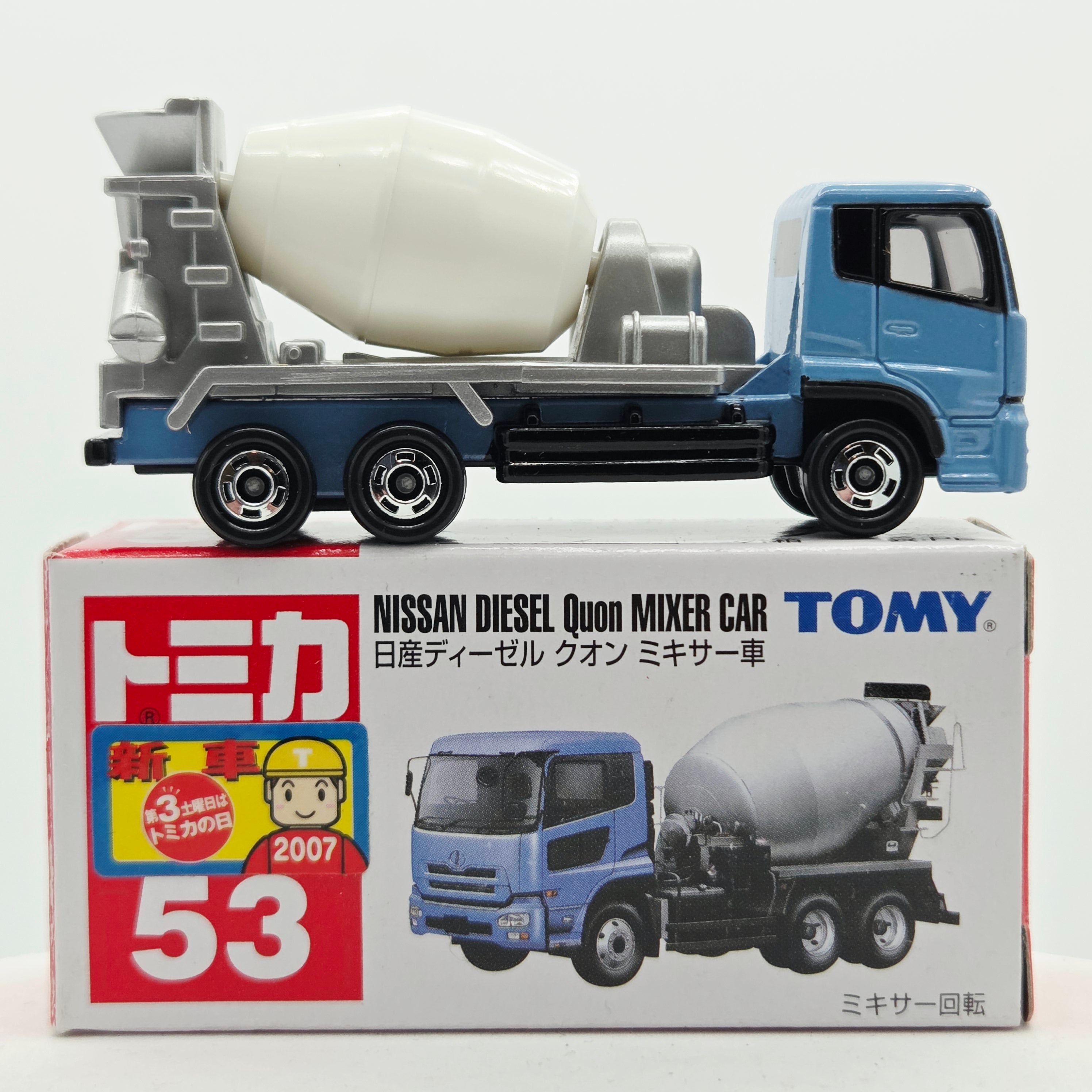 Takara Tomy - Nissan Diesel Quon Cement Mixer #53 w/ Original Box (2007 Classic Tomica Minicars)