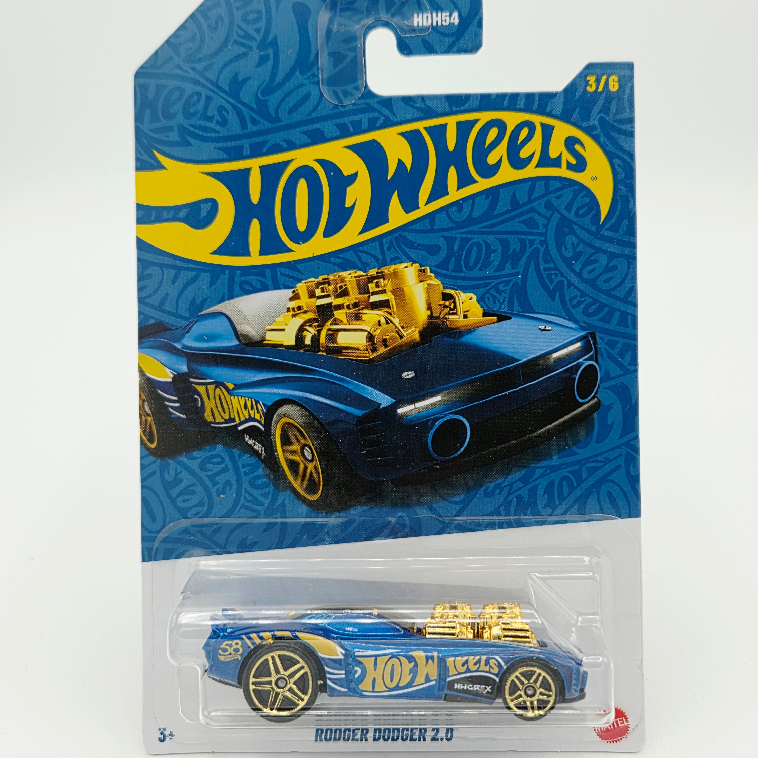 Hot Wheels - 2026 Pearl & Chrome 58th Anniversary Basic Mix 2 (Full Set - 6 Cars w/ Chase)