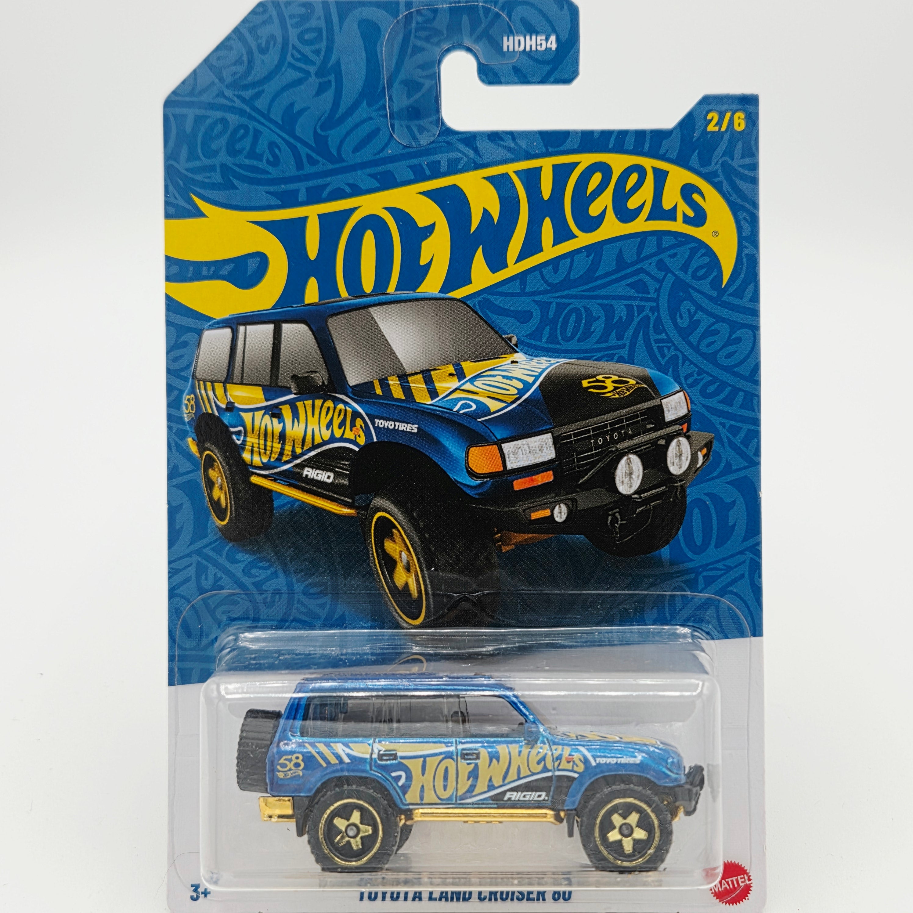 Hot Wheels - 2026 Pearl & Chrome 58th Anniversary Basic Mix 2 (Full Set - 6 Cars w/ Chase)