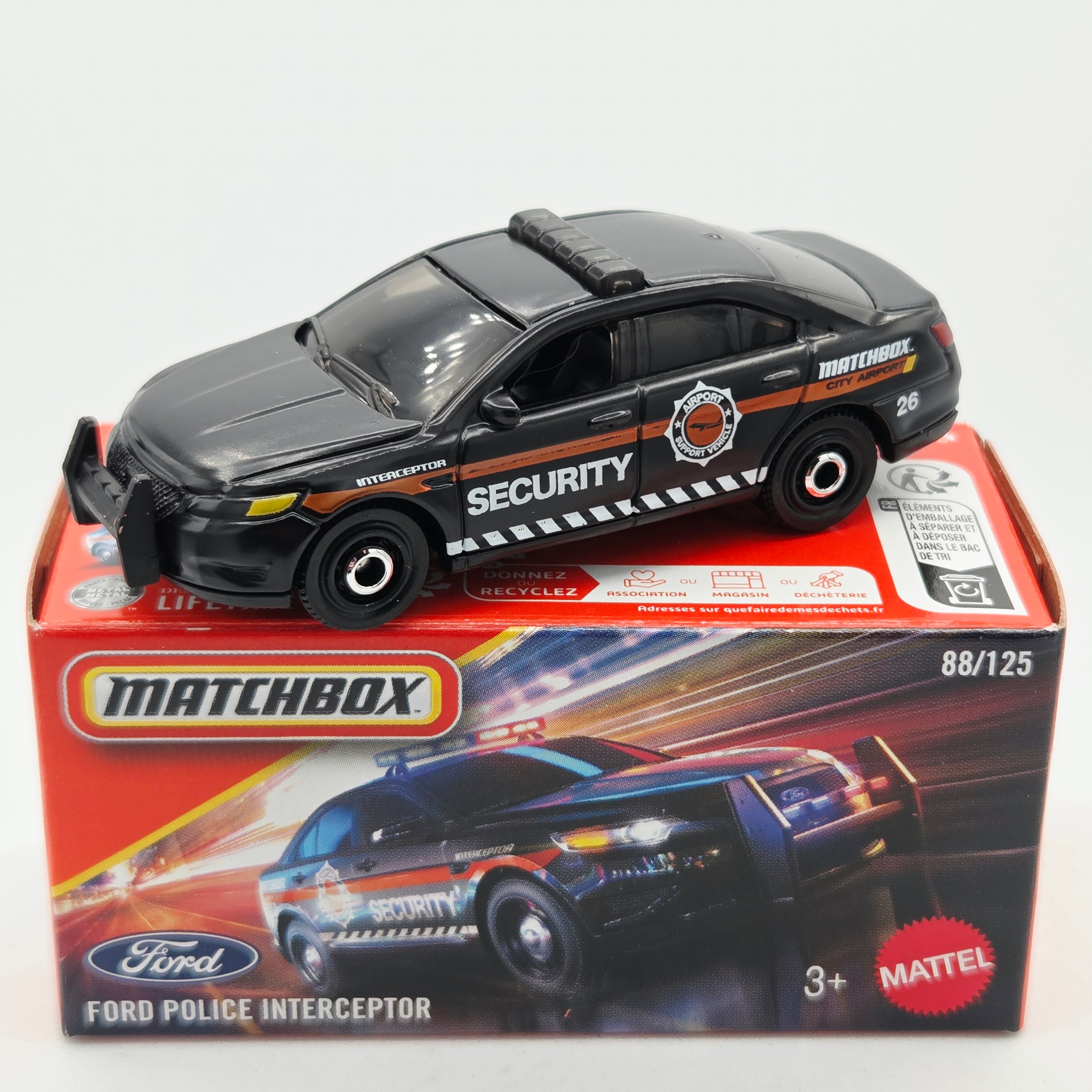 Matchbox Ford Police Interceptor "Security' (2026 Mix 9 J Basic - Power Grabs)