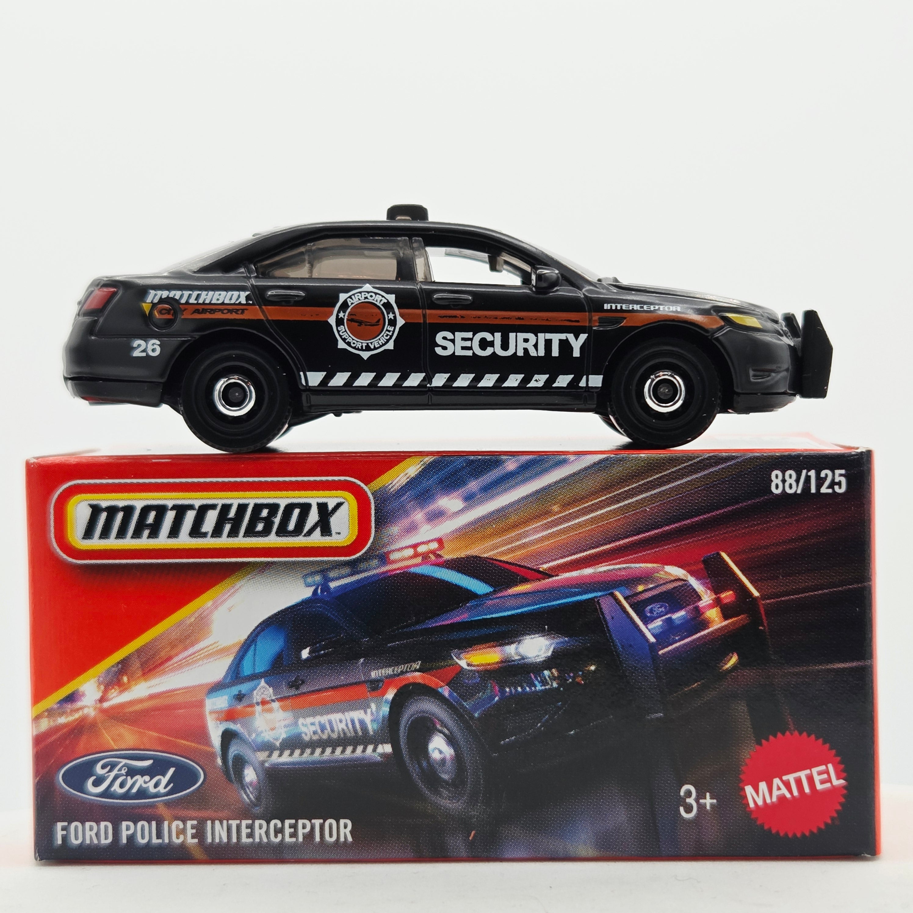 Matchbox Ford Police Interceptor "Security' (2026 Mix 9 J Basic - Power Grabs)